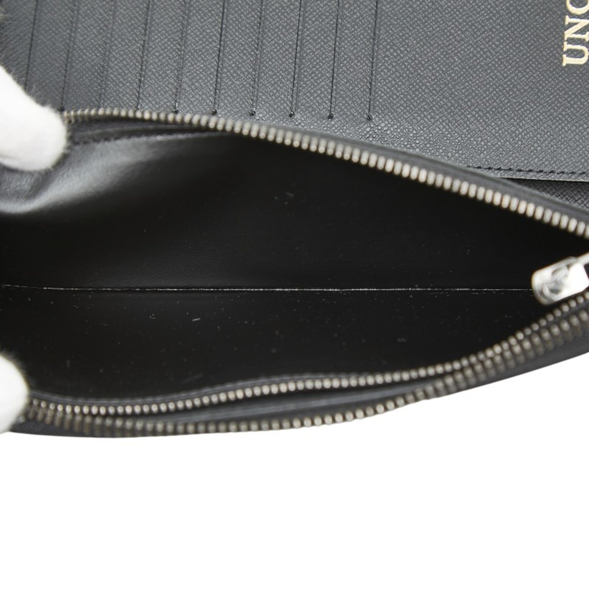 Louis Vuitton Black Gray Pvc Leather Long Wallet (Bi-Fold) (Pre-Owned)