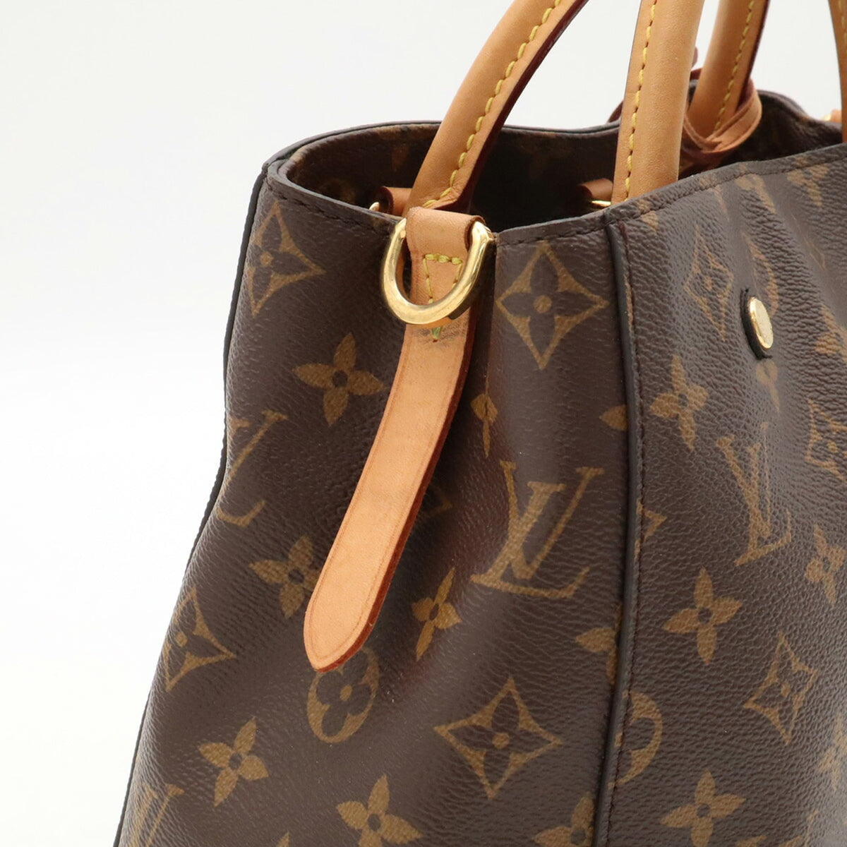 Louis Vuitton Brown Monogram Handbag Shoulder Bag (Pre-Owned)