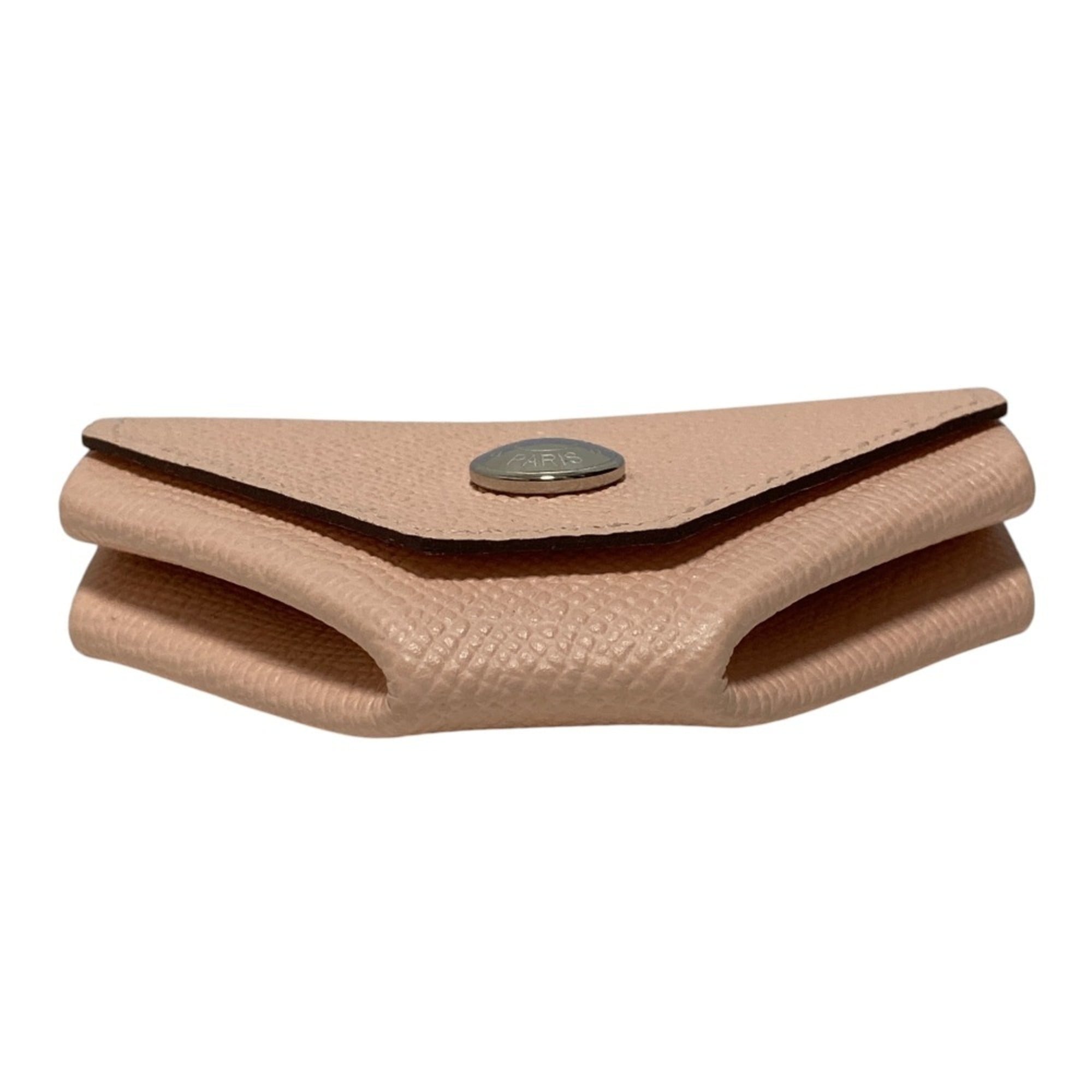 Hermes Rose Eglantine Epsom Leather Coin Purse/Coin Case (Pre-Owned)