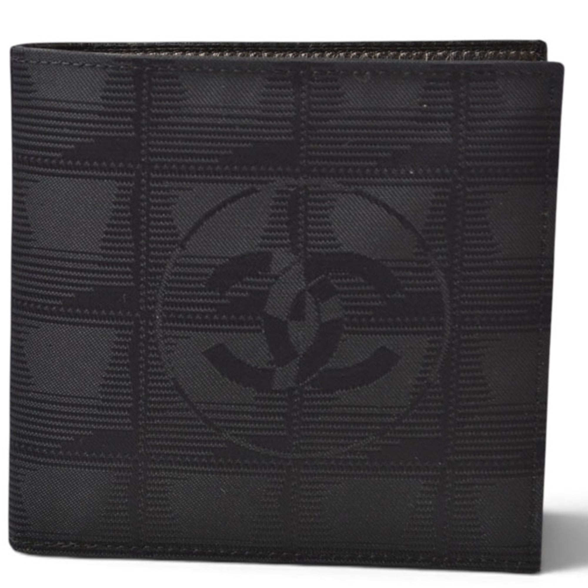 Chanel Black Canvas Wallet (Bi-Fold) (Pre-Owned)