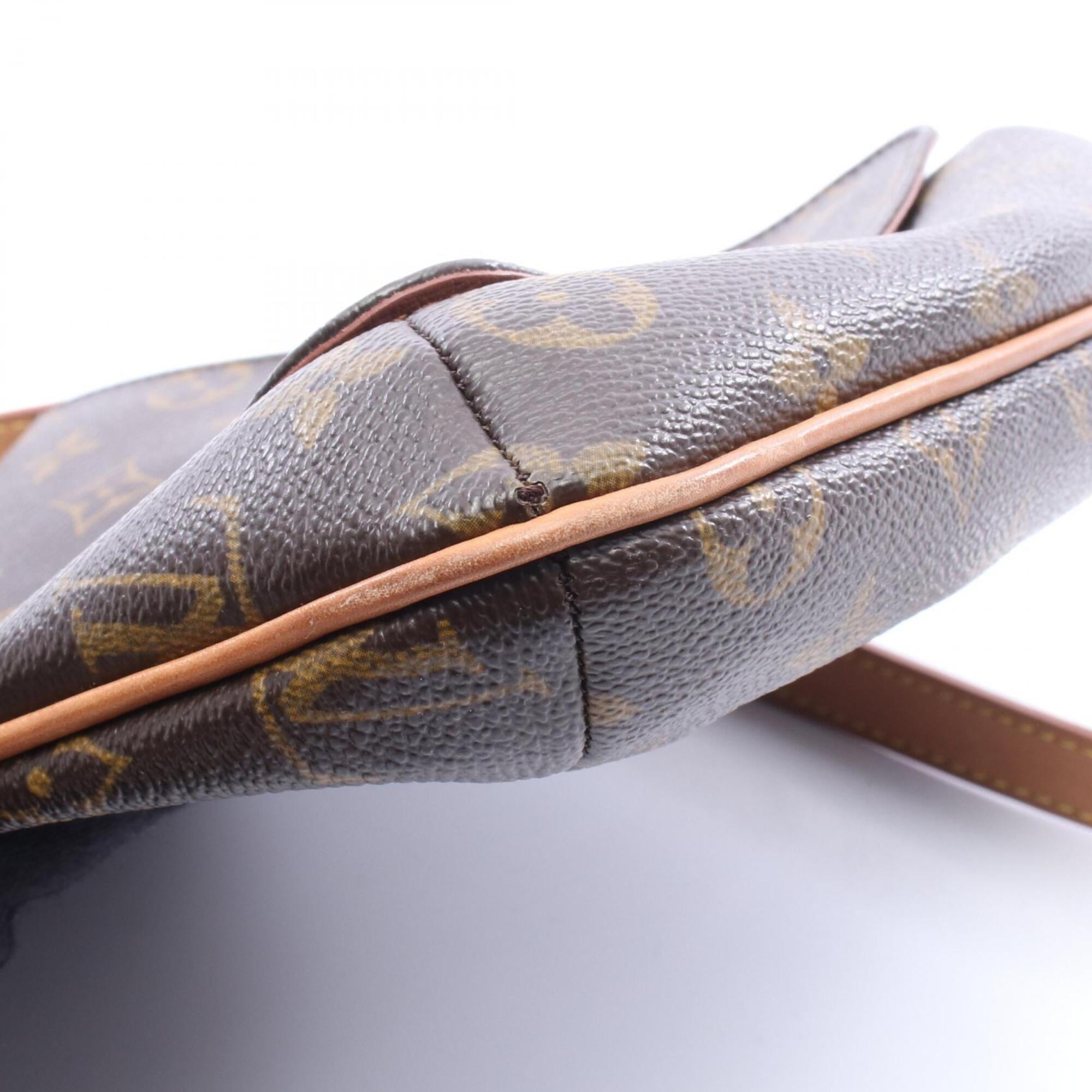 Louis Vuitton Brown Monogram Coated Canvas Leather Shoulder Bag (Pre-Owned)