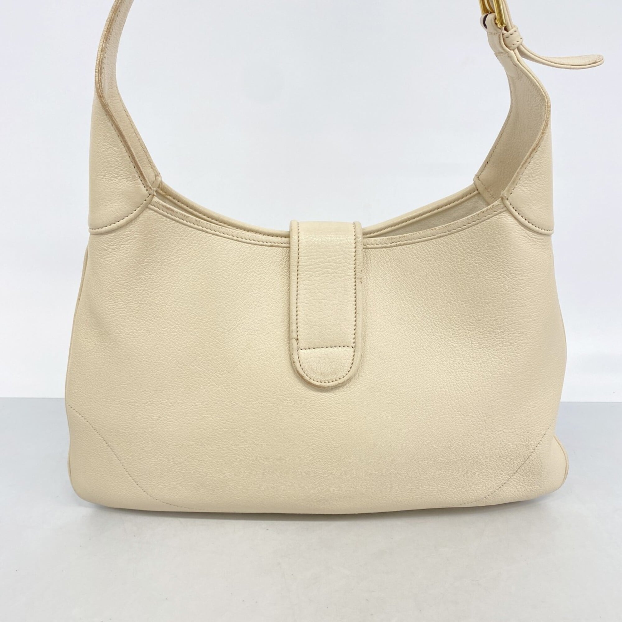 Gucci Beige Leather Shoulder Bag (Pre-Owned)
