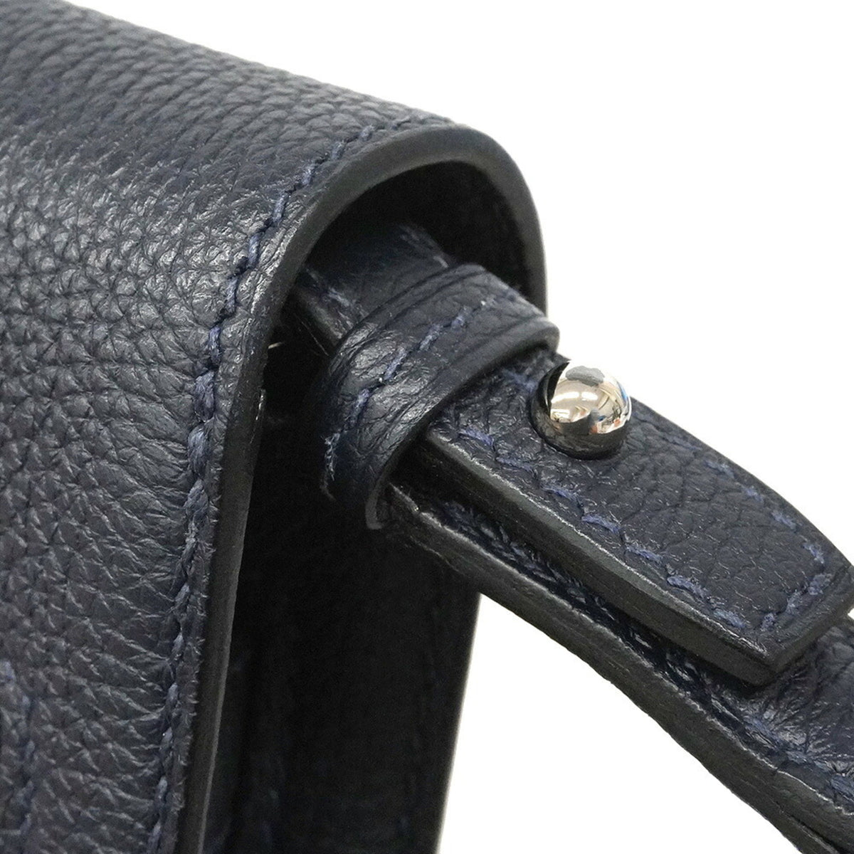 Hermes Blue Indigo Togo Leather Clutch Bag (Pre-Owned)