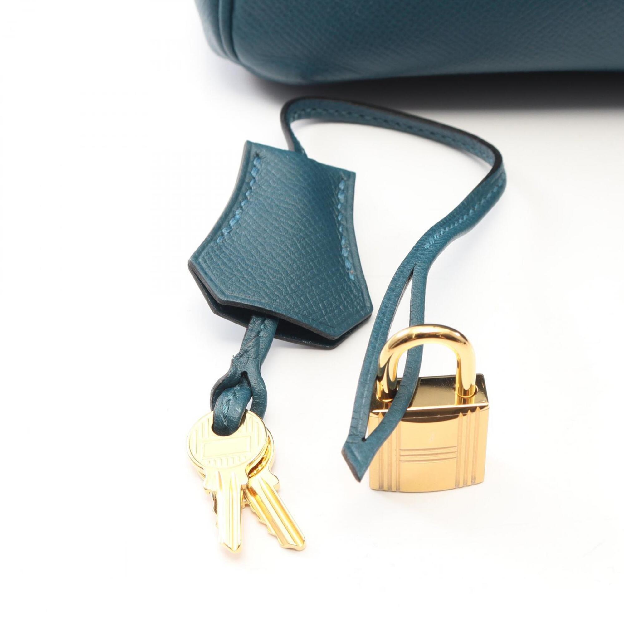 Hermes Green Epsom Leather Leather Handbag (Pre-Owned)