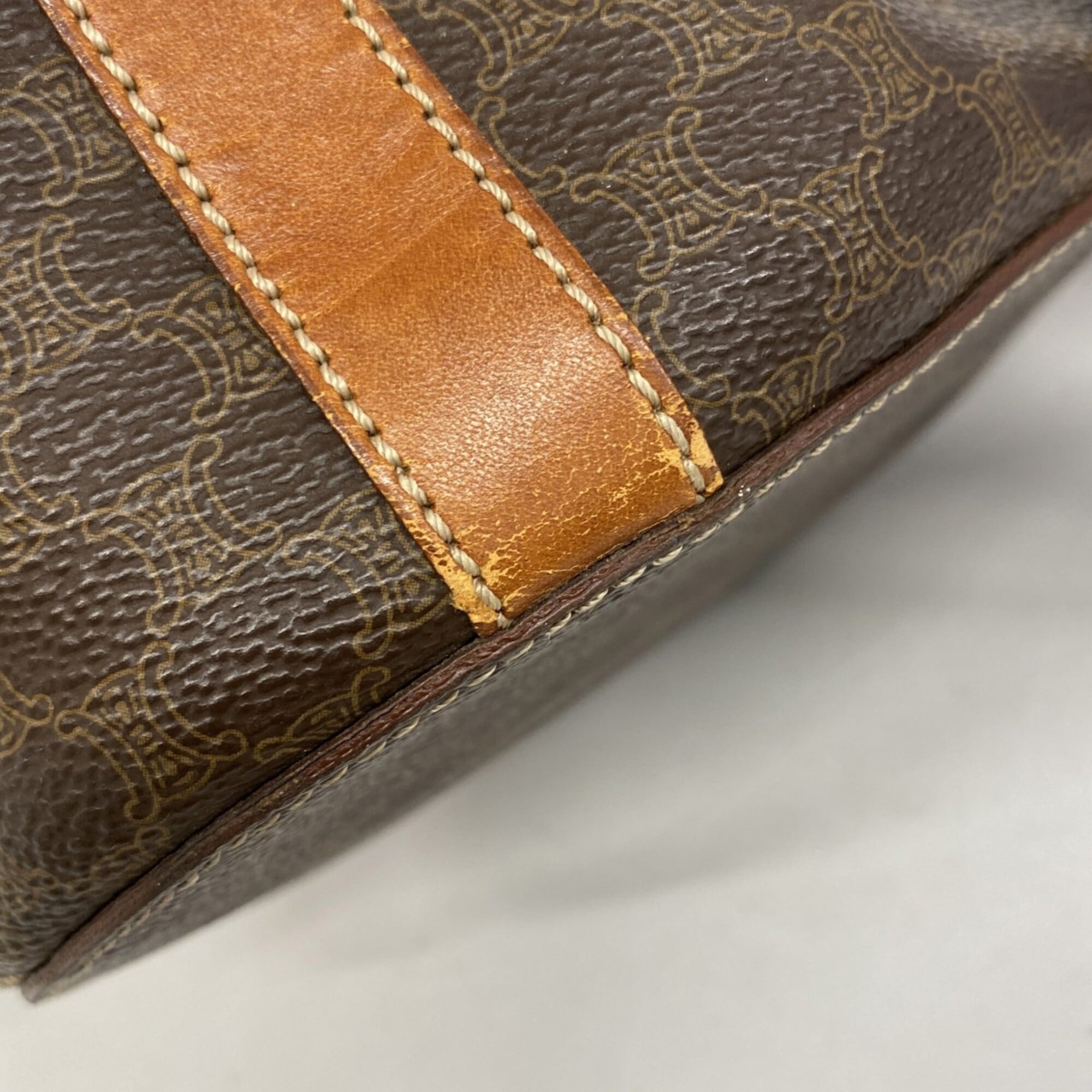 Celine Brown Pvc Tote Bag (Pre-Owned)