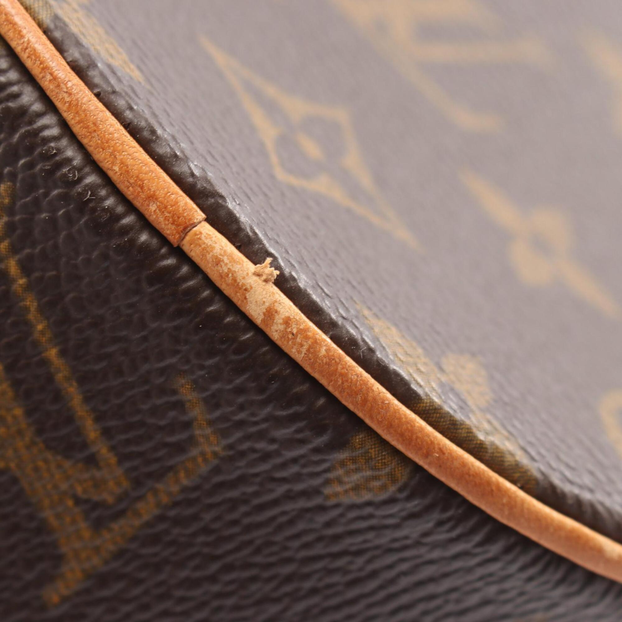 Louis Vuitton Brown Coated Canvas Pvc Monogram Leather Handbag (Pre-Owned)