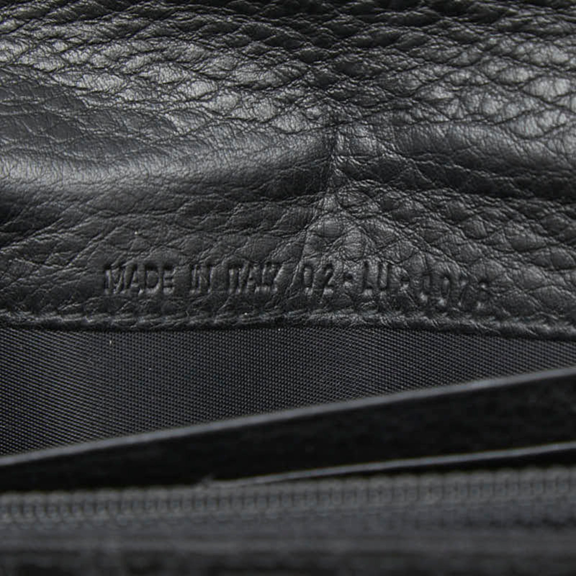 Christian Dior Black Canvas Leather Long Wallet (Bi-Fold) (Pre-Owned)