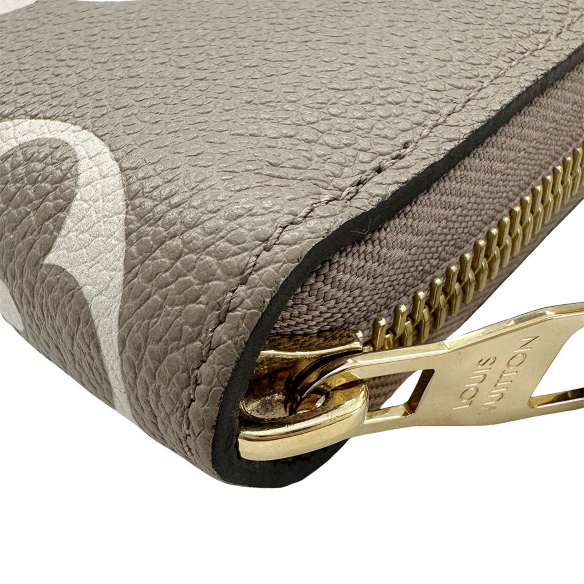 Louis Vuitton Cream Tourterelle Monogram Empreinte Long Wallet (Bi-Fold) (Pre-Owned)