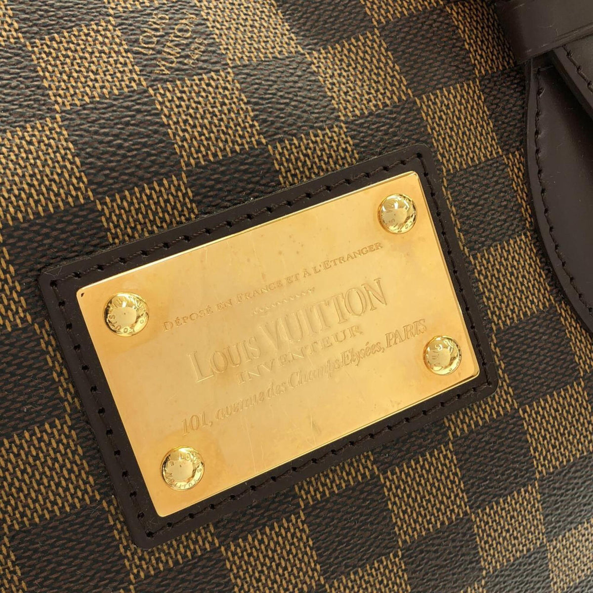 Louis Vuitton Damier Canvas Ebene Coated Canvas Handbag (Pre-Owned)