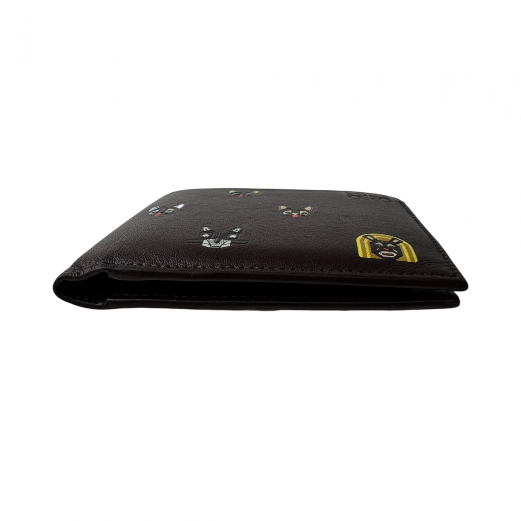Loewe Dark Brown Leather Wallet (Bi-Fold) (Pre-Owned)