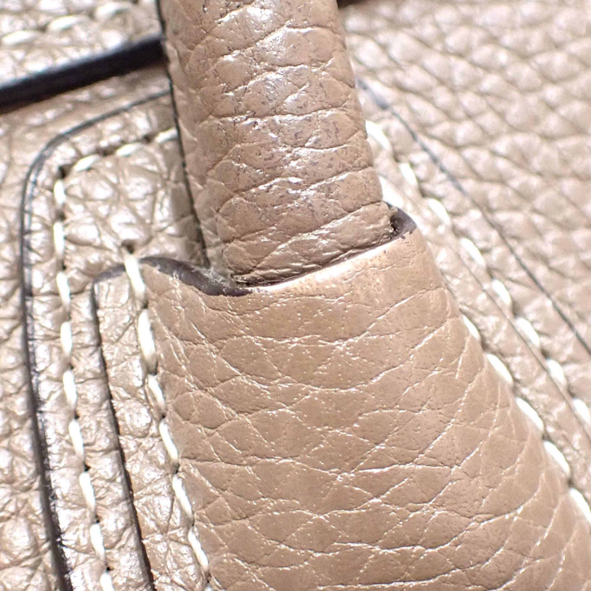 Celine Luggage Grayish Leather Handbag (Pre-Owned)