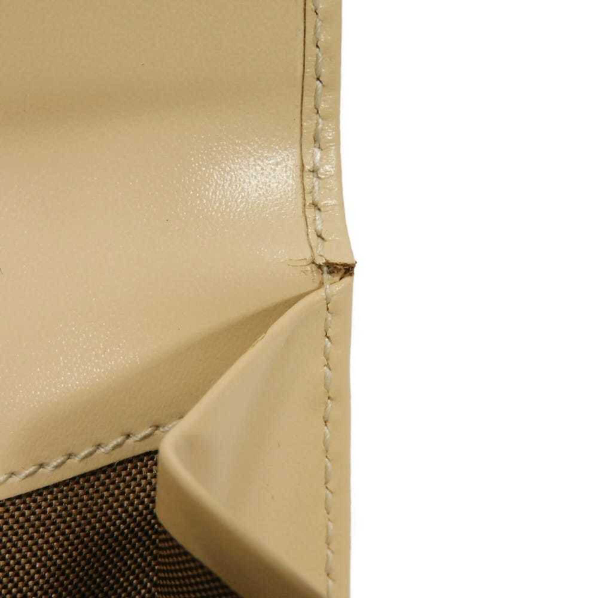 Bvlgari Beige Leather Wallet (Bi-Fold) (Pre-Owned)