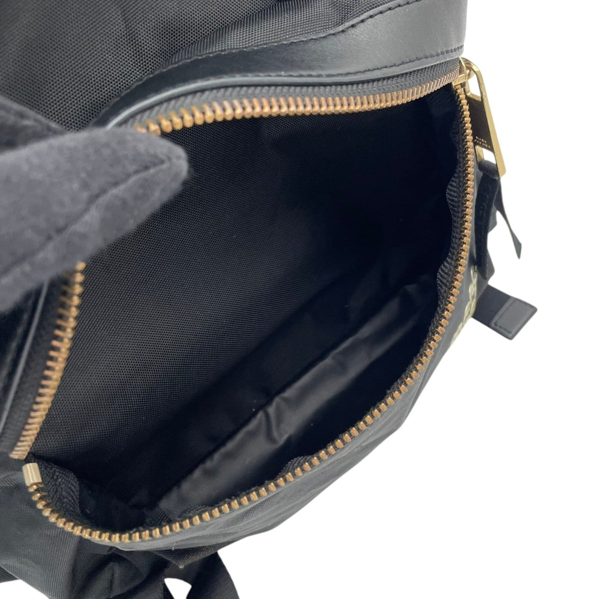 Marc Jacobs Black Polyester Leather Backpack (Pre-Owned)