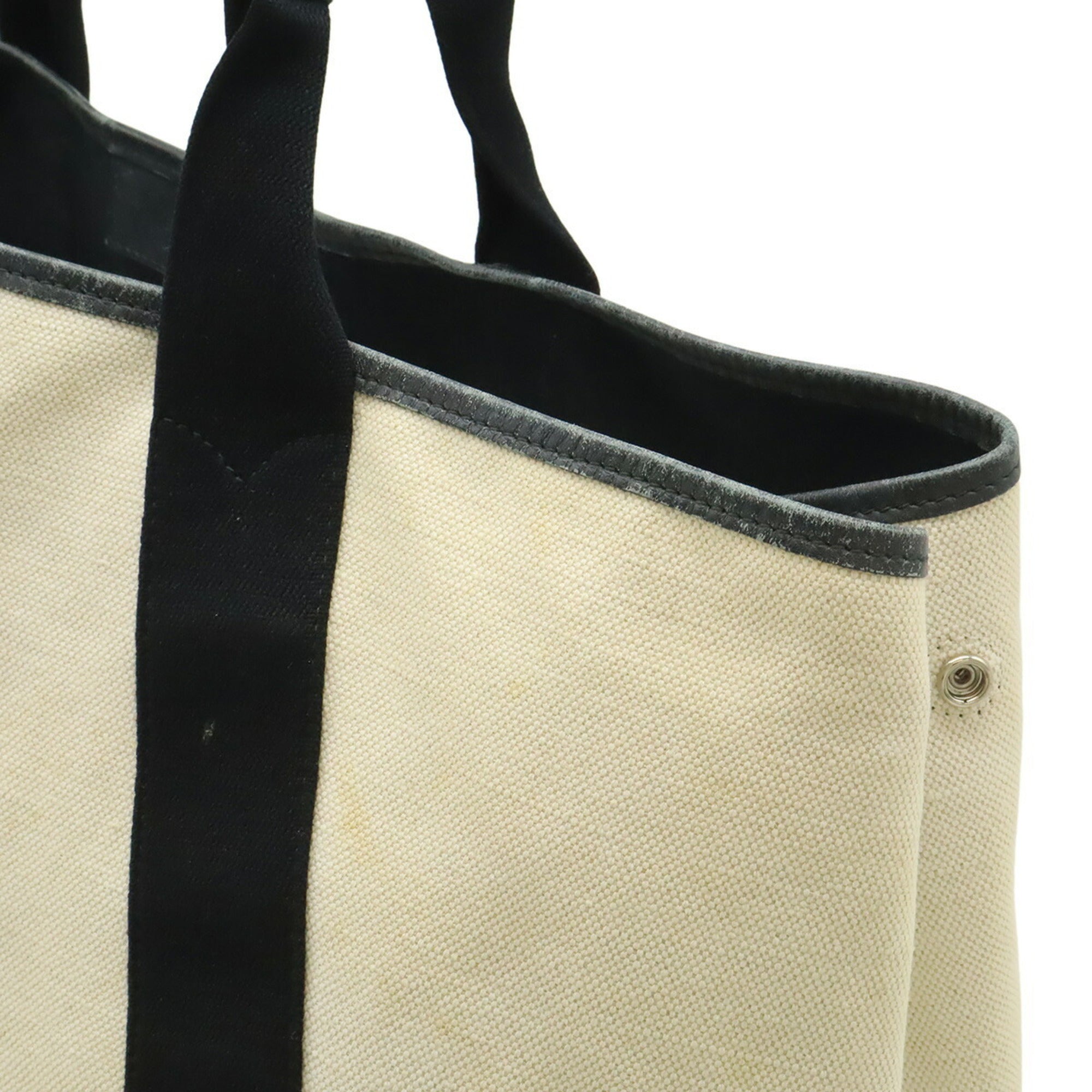 Balenciaga Black Navy Canvas Handbag Pouch Shoulder Bag Tote Bag (Pre-Owned)