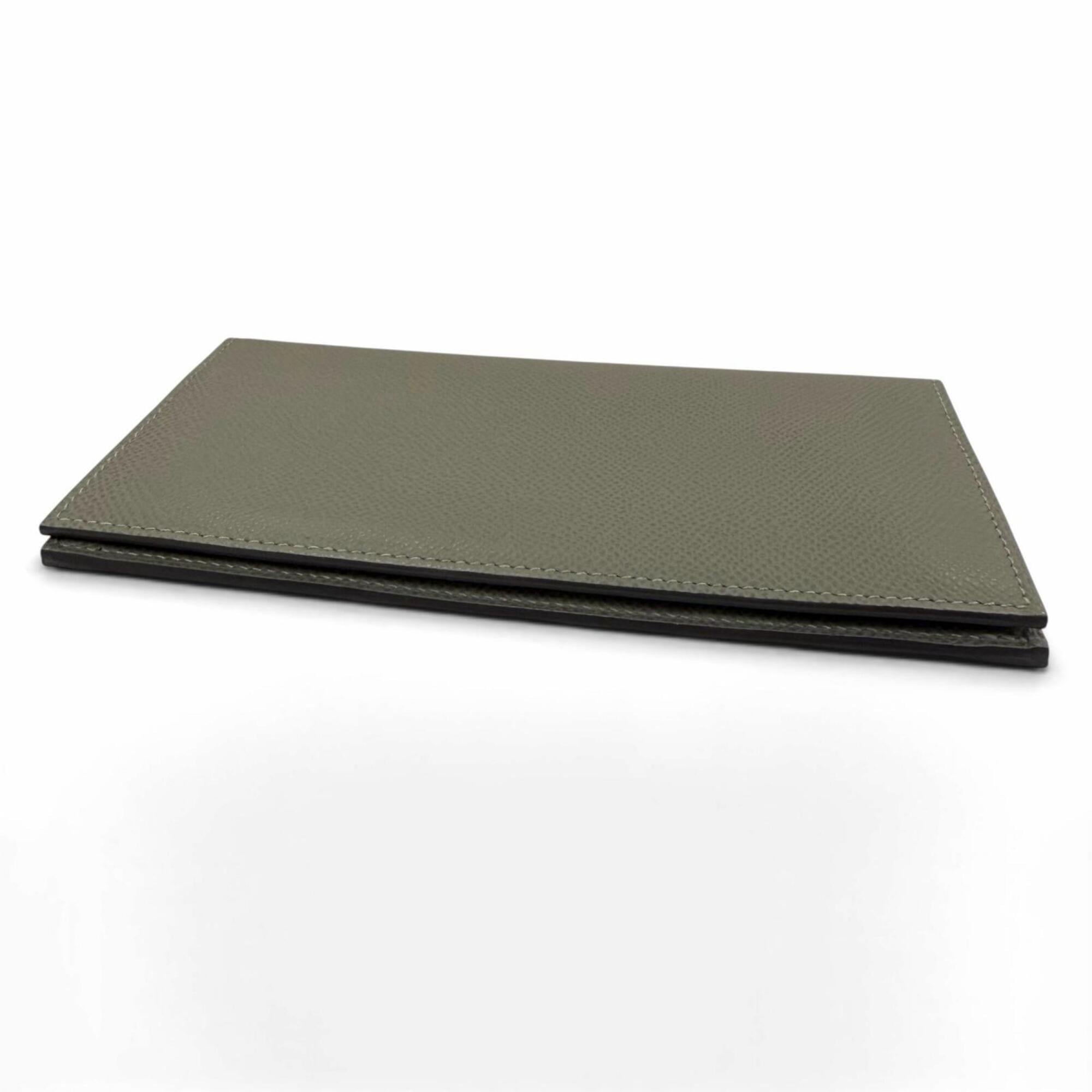 Hermes Epsom Leather Long Wallet (Bi-Fold) (Pre-Owned)