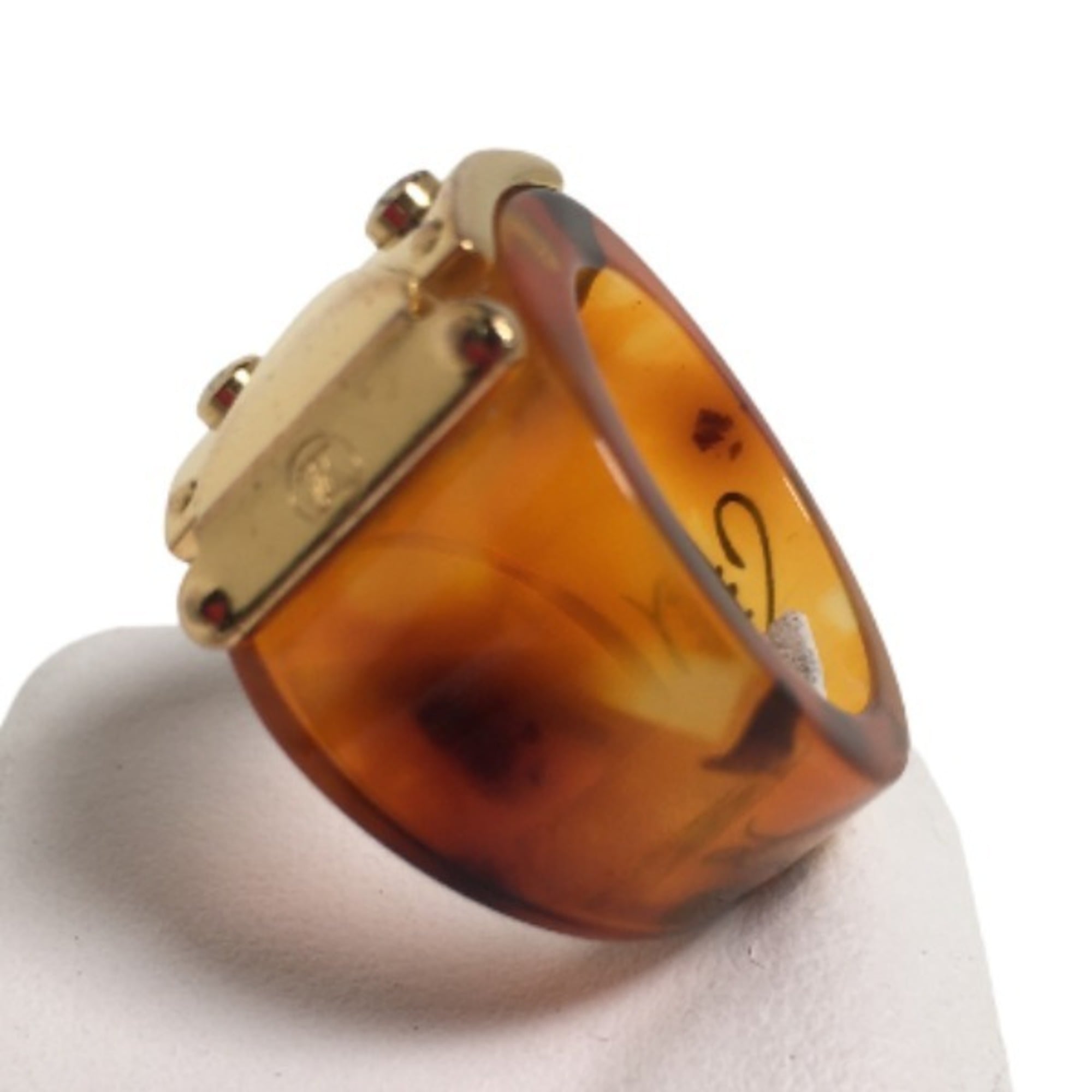 Louis Vuitton Metal Plastic Band Ring (Pre-Owned)