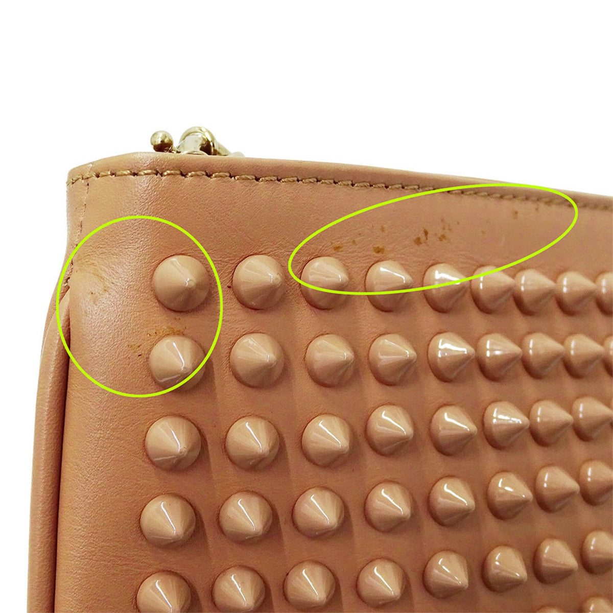 Christian Louboutin Salmon Pink Leather Handbag Shoulder Bag (Pre-Owned)