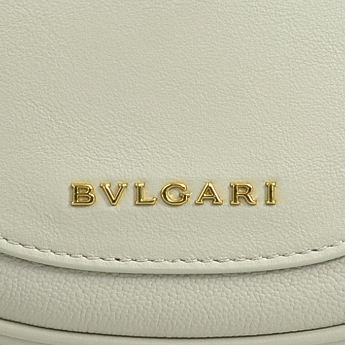Bvlgari Grayish Leather Handbag Shoulder Bag (Pre-Owned)