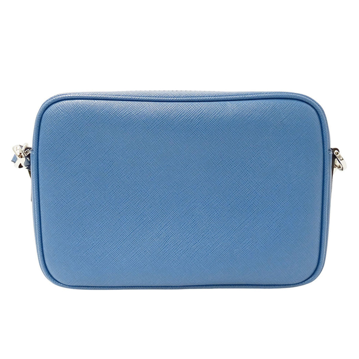 Prada Light Blue Saffiano Handbag Pouch Shoulder Bag (Pre-Owned)