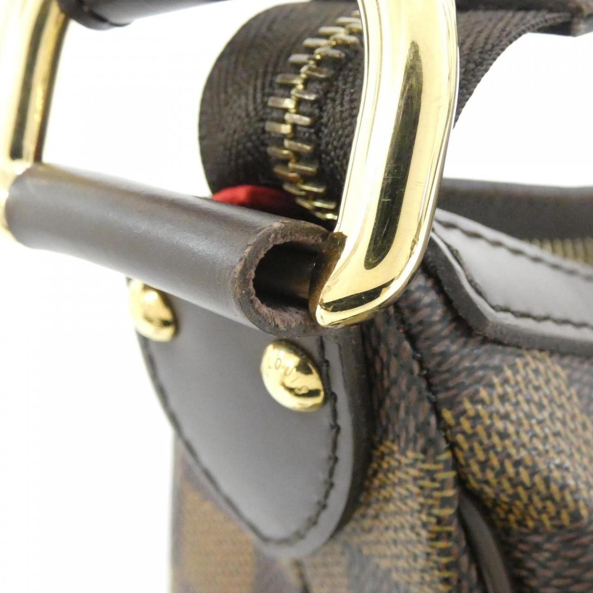 Louis Vuitton Damier Damier Canvas Ebene Damier Canvas Shoulder Bag (Pre-Owned)