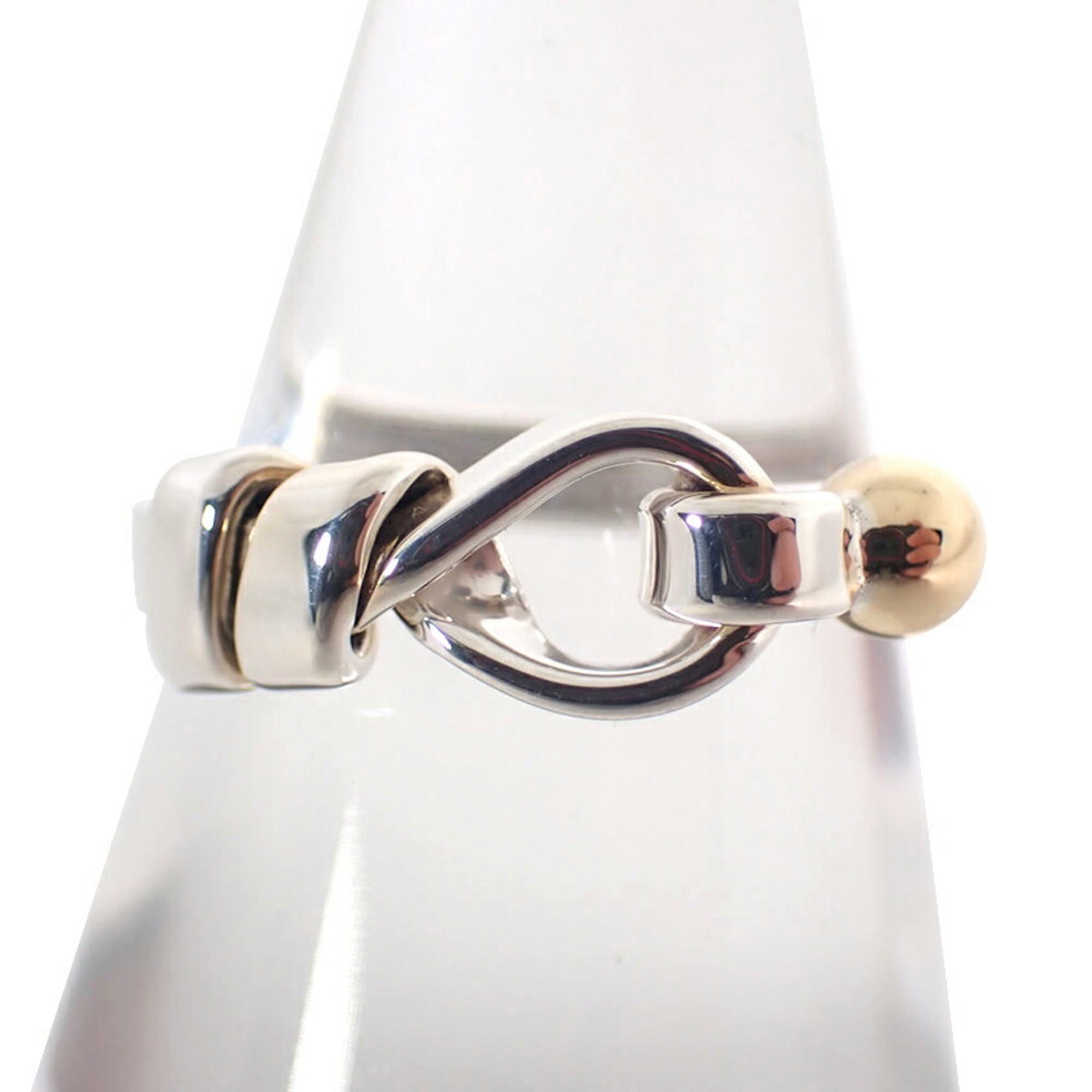 Tiffany Yellow Gold (18K) Sterling Silver 925 Band Ring (Pre-Owned)