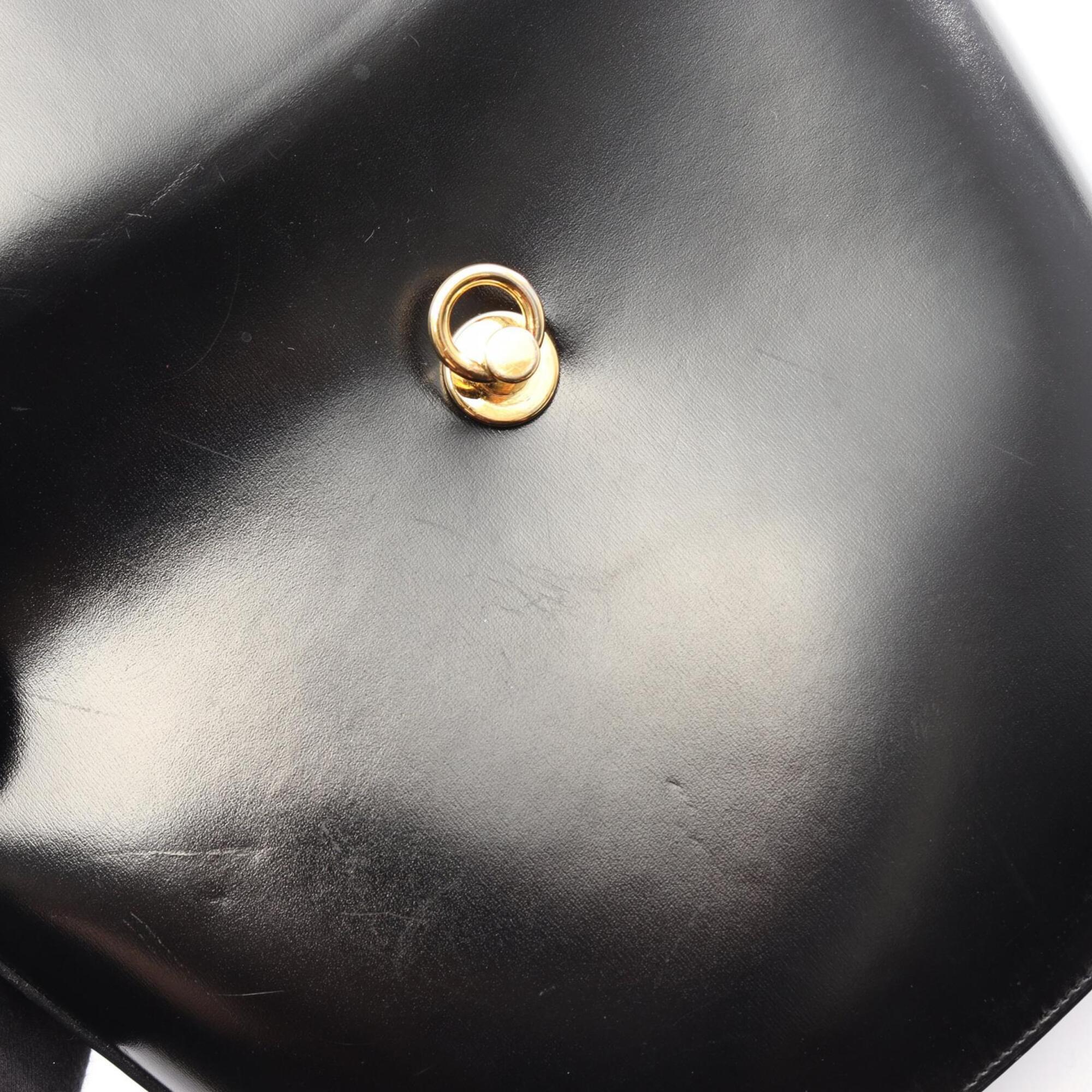 Celine Black Leather Handbag Shoulder Bag (Pre-Owned)