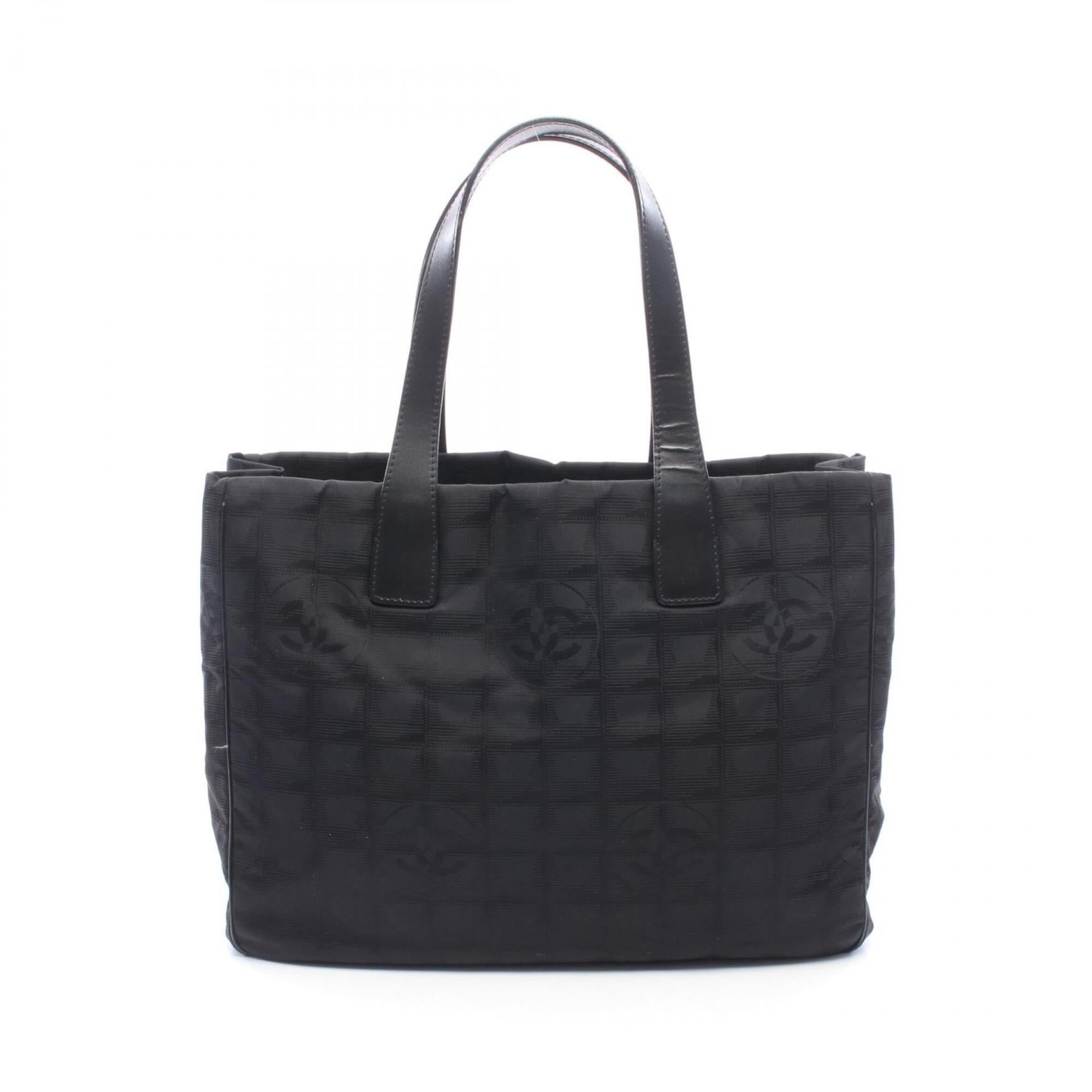 Chanel Black New Travel Line Handbag Tote Bag (Pre-Owned)
