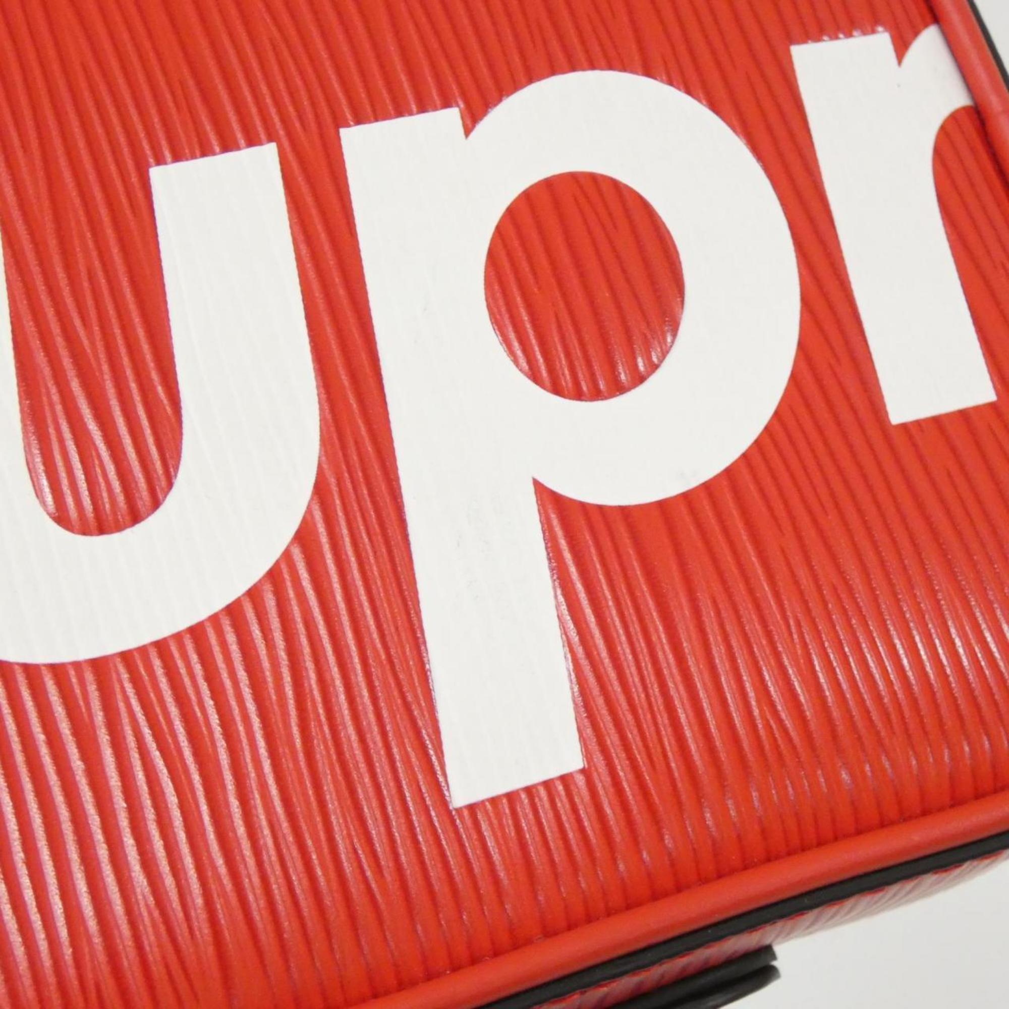 Louis Vuitton Rouge Leather Shoulder Bag (Pre-Owned)