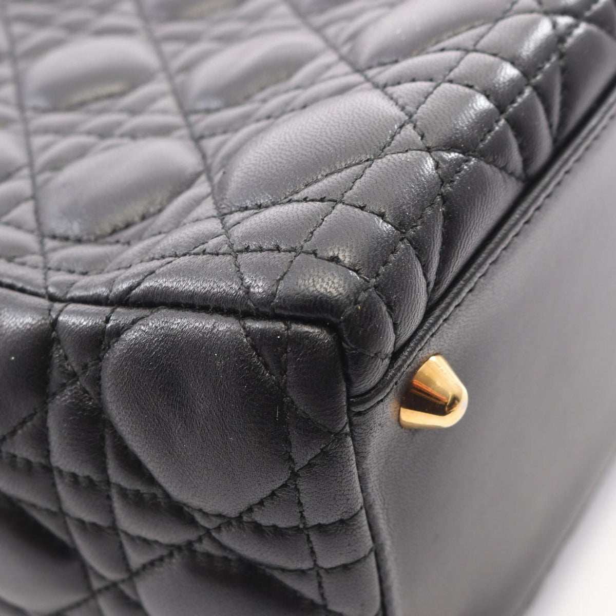 Christian Dior Black Leather Handbag (Pre-Owned)