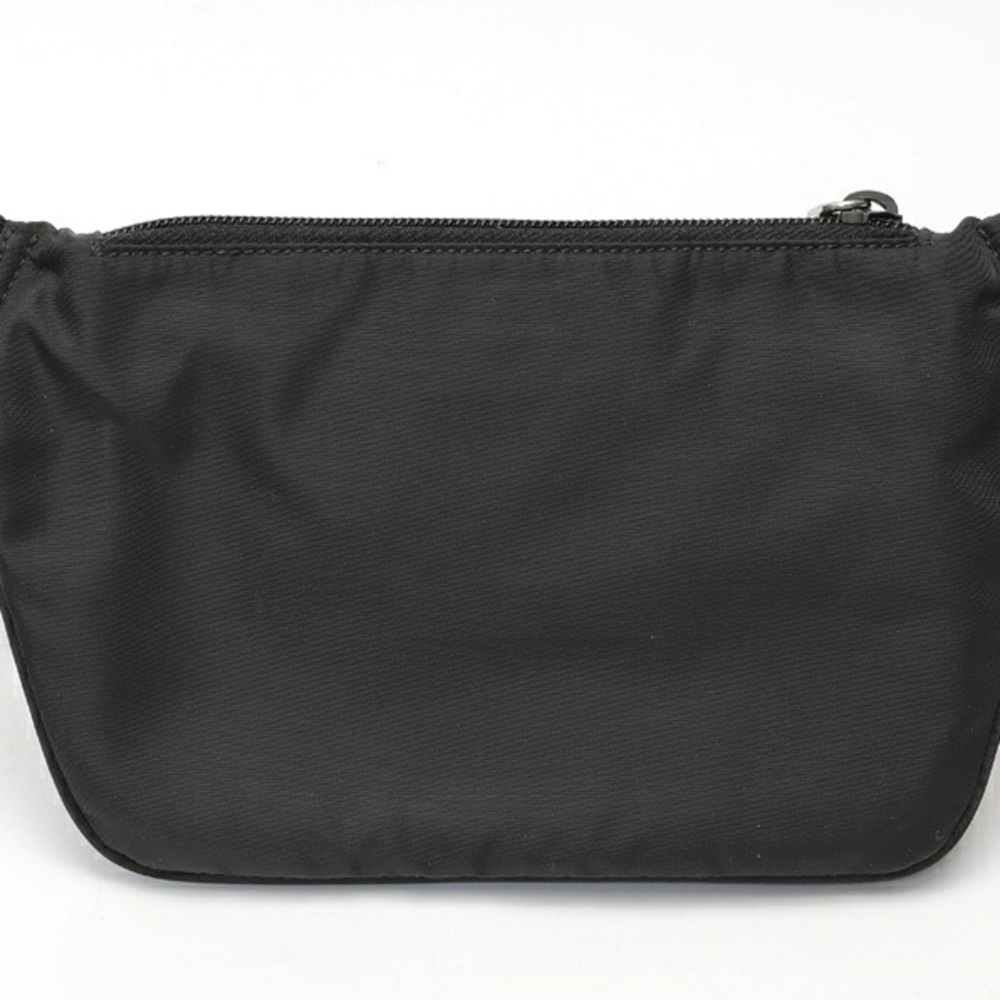 Prada Black Nylon Leather Shoulder Bag Sling Bag (Pre-Owned)