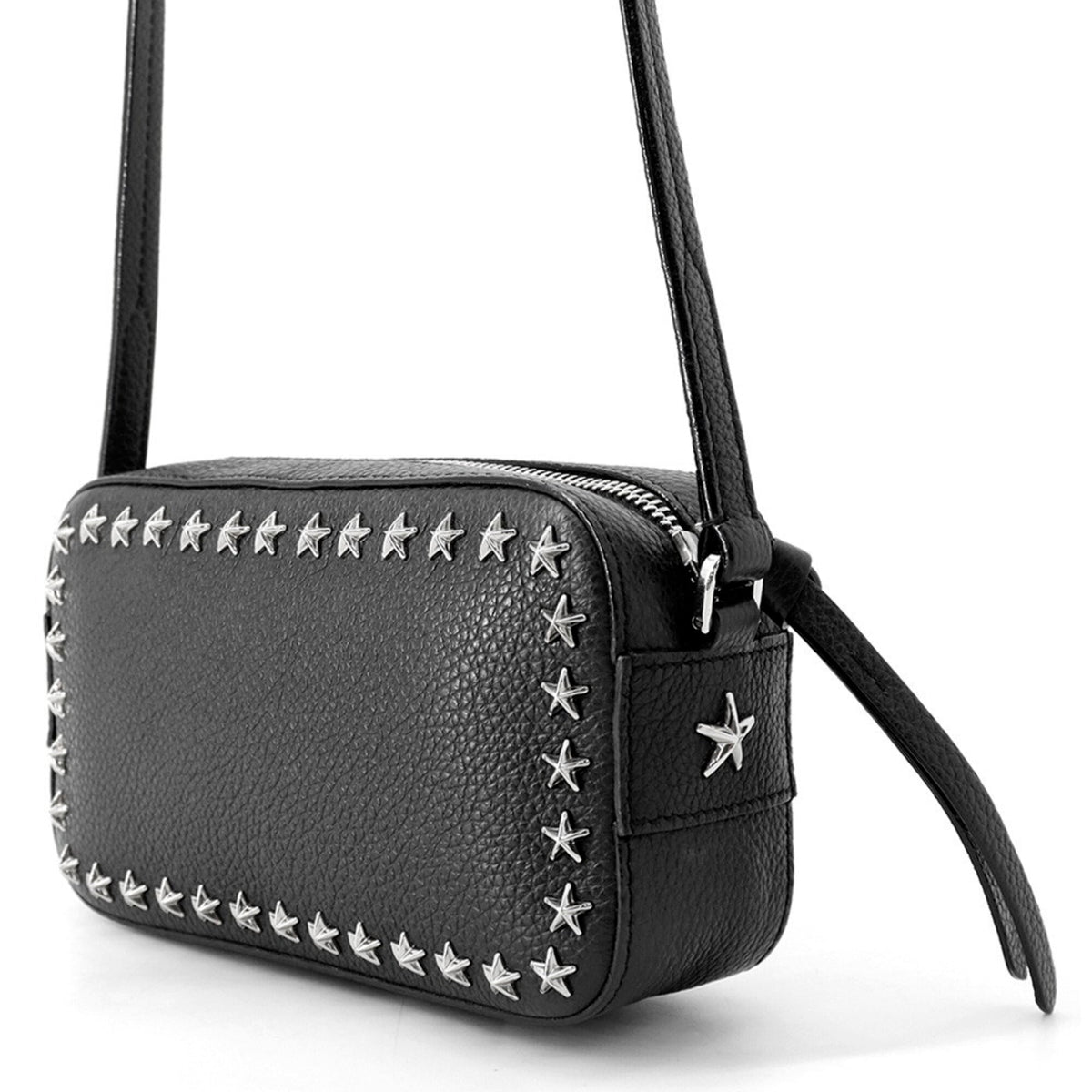 Jimmy Choo Black Leather Shoulder Bag (Pre-Owned)