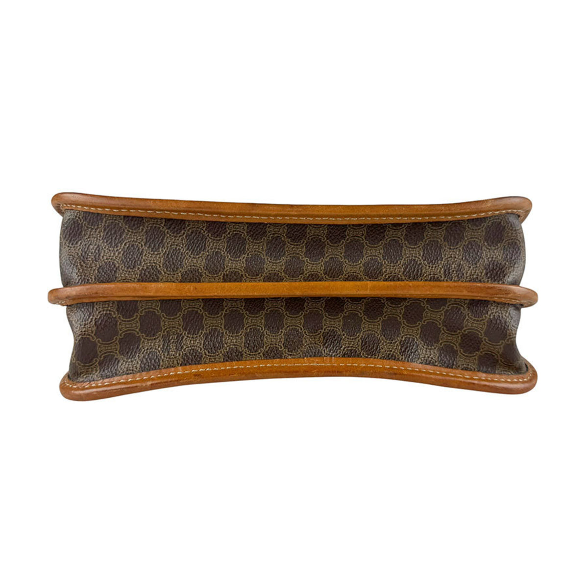 Celine Brown Coated Canvas Shoulder Bag (Pre-Owned)