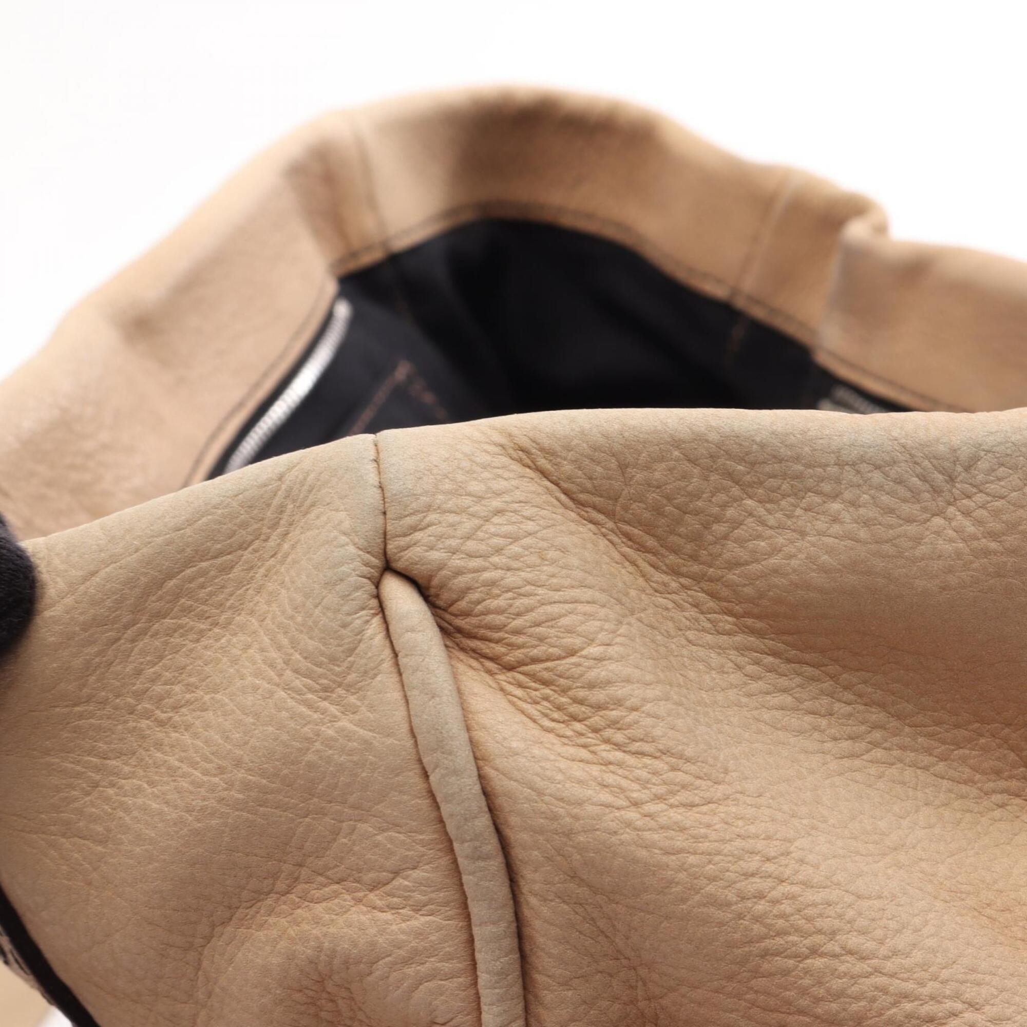 Loewe Beige Leather Handbag Tote Bag (Pre-Owned)
