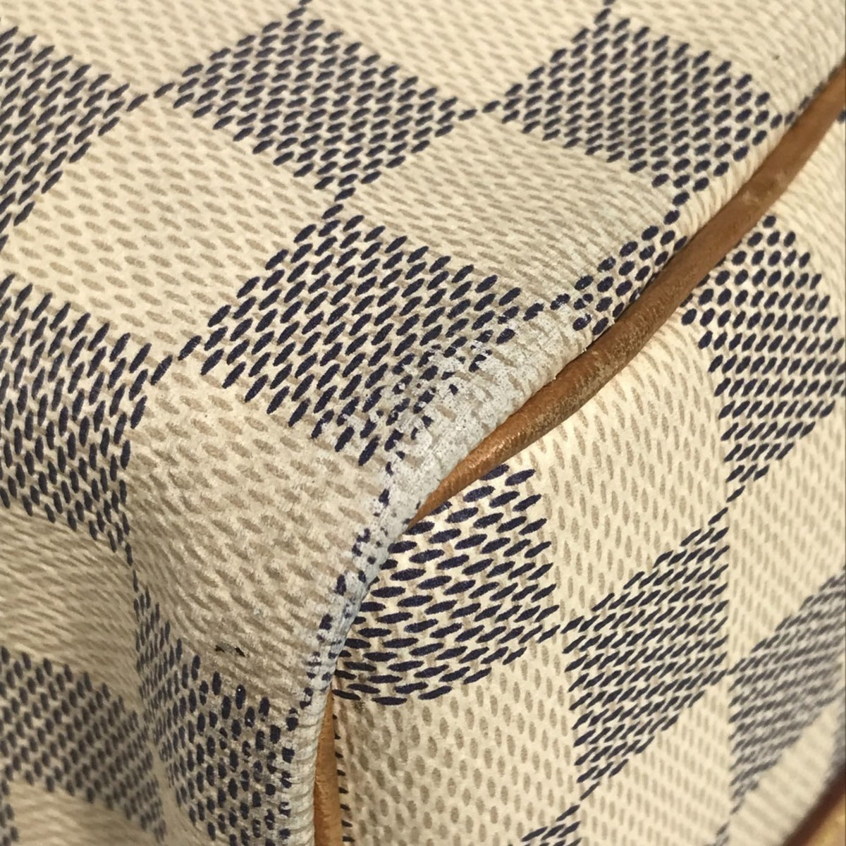 Louis Vuitton Damier Azur White Damier Azur Boston Bag Handbag Shoulder Bag (Pre-Owned)