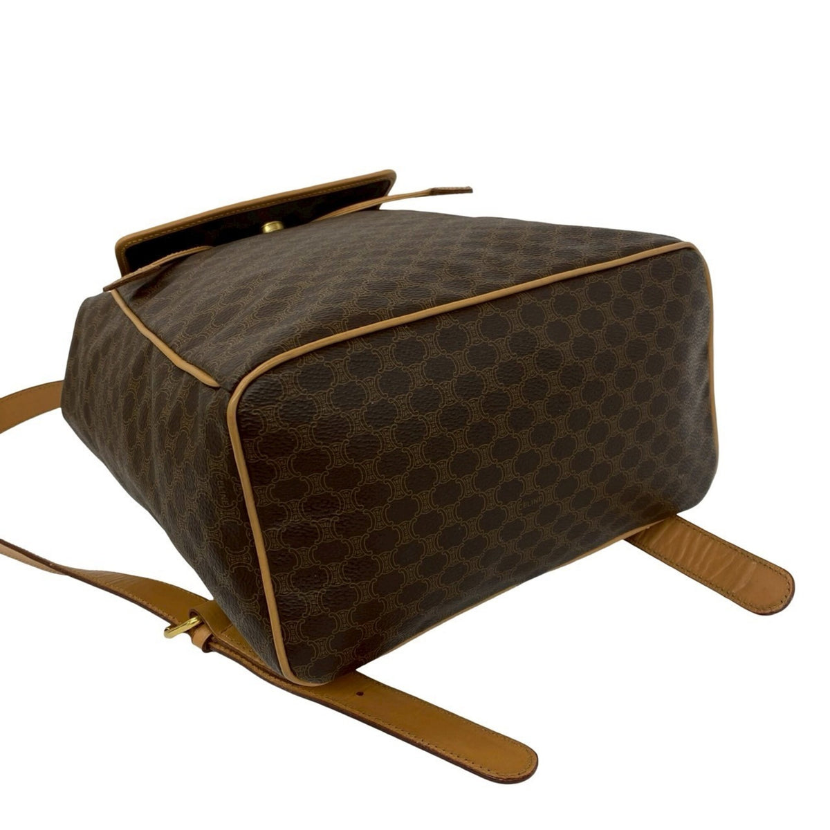 Celine Brown Pvc Leather Backpack (Pre-Owned)