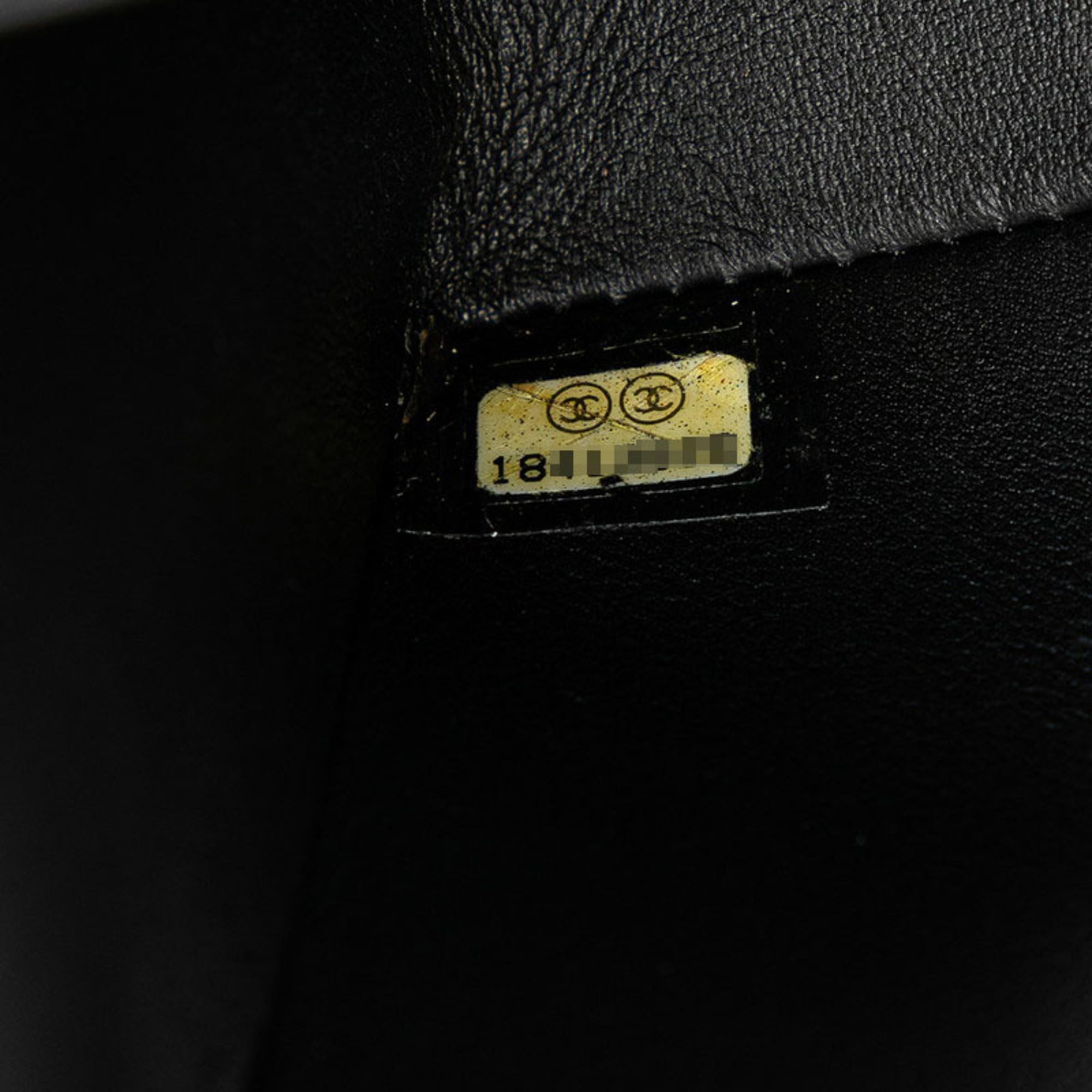 Chanel Black Fur Leather Shoulder Bag (Pre-Owned)