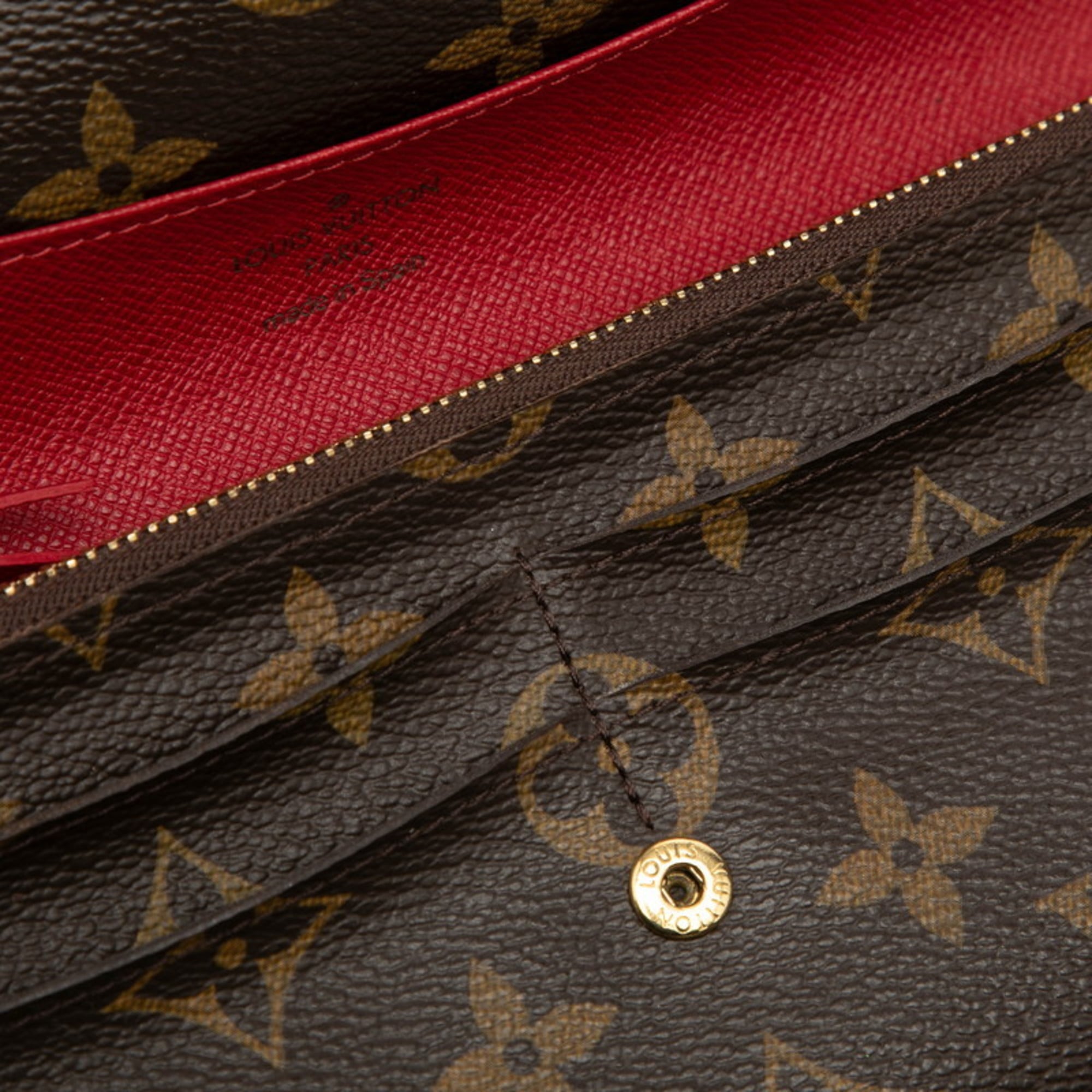 Louis Vuitton Brown Rouge Pvc Leather Long Wallet (Bi-Fold) (Pre-Owned)