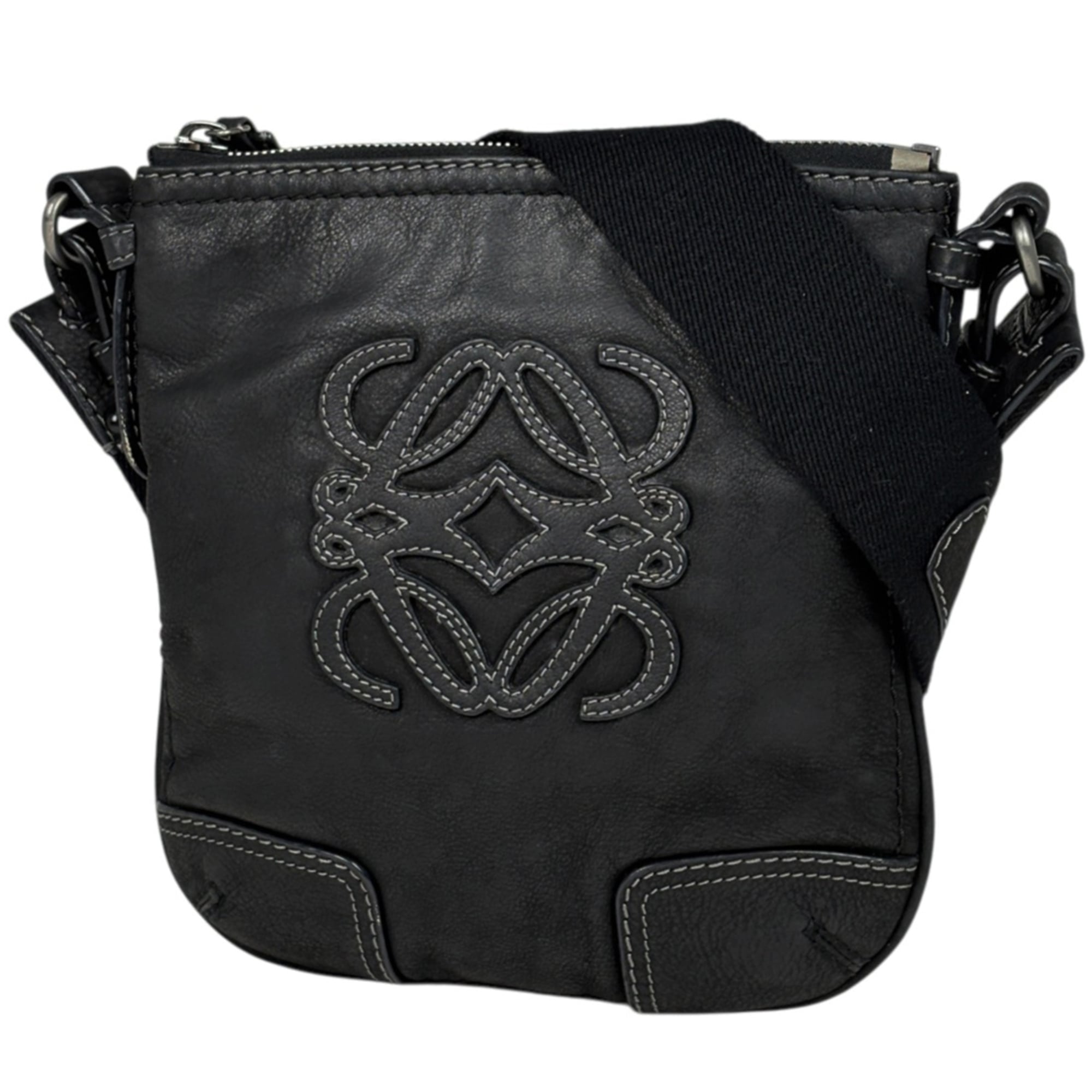 Loewe Black Leather Shoulder Bag (Pre-Owned)