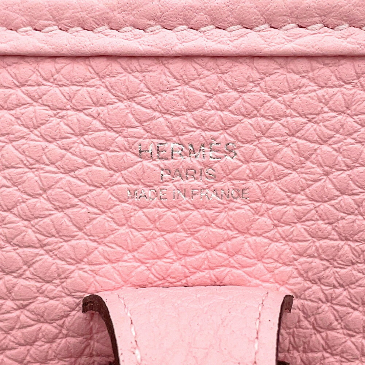 Hermes Rose Sakura Taurillon Clemence Leather Shoulder Bag (Pre-Owned)