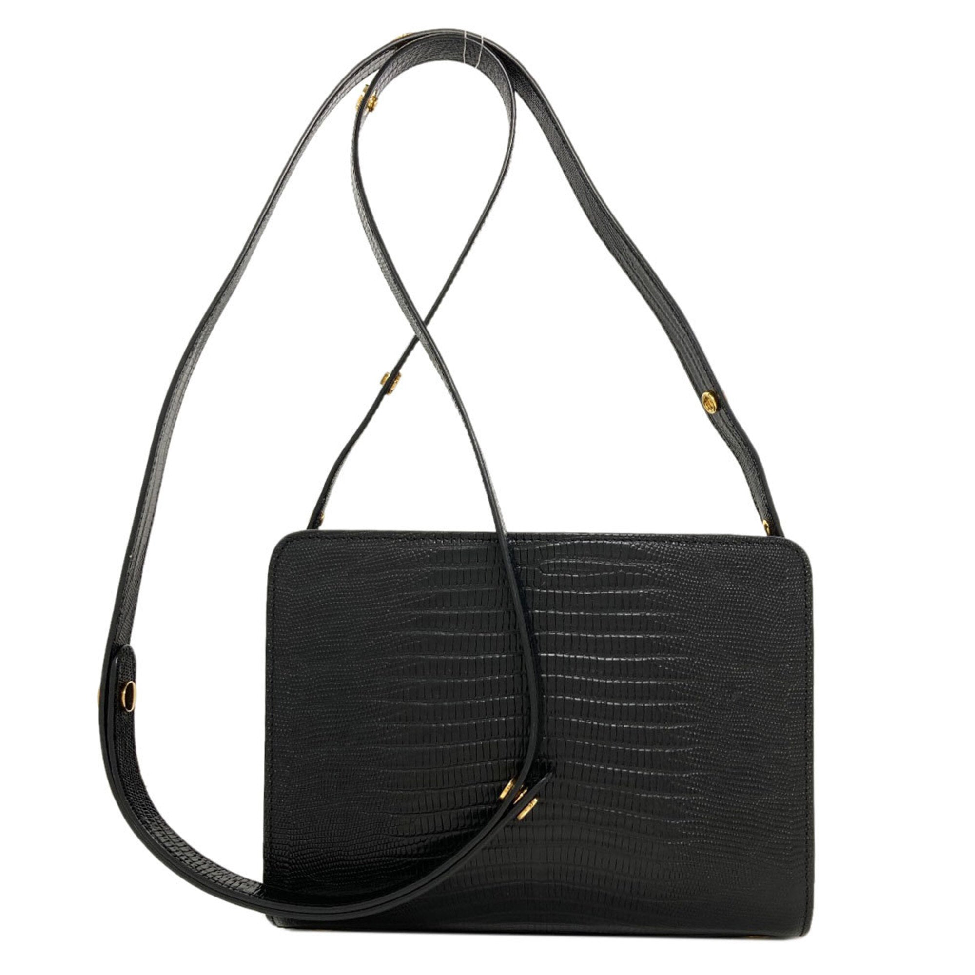Marni Black Leather Shoulder Bag (Pre-Owned)