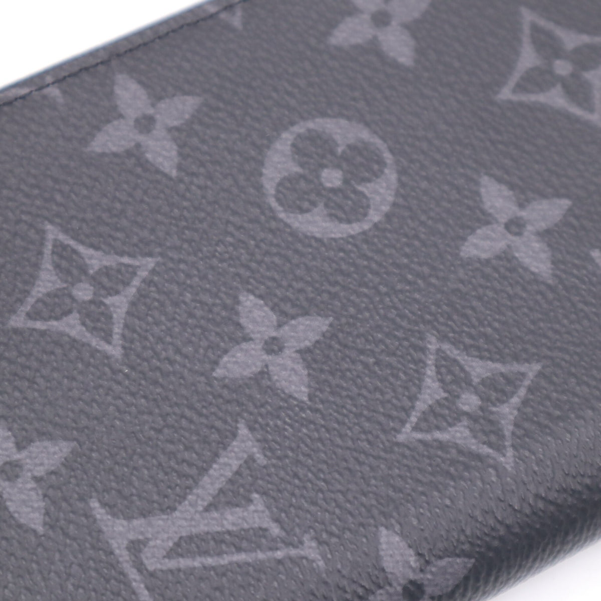 Louis Vuitton Monogram Eclipse Black Gray Monogram Eclipse Coated Canvas Leather Long Wallet (Bi-Fold) (Pre-Owned)