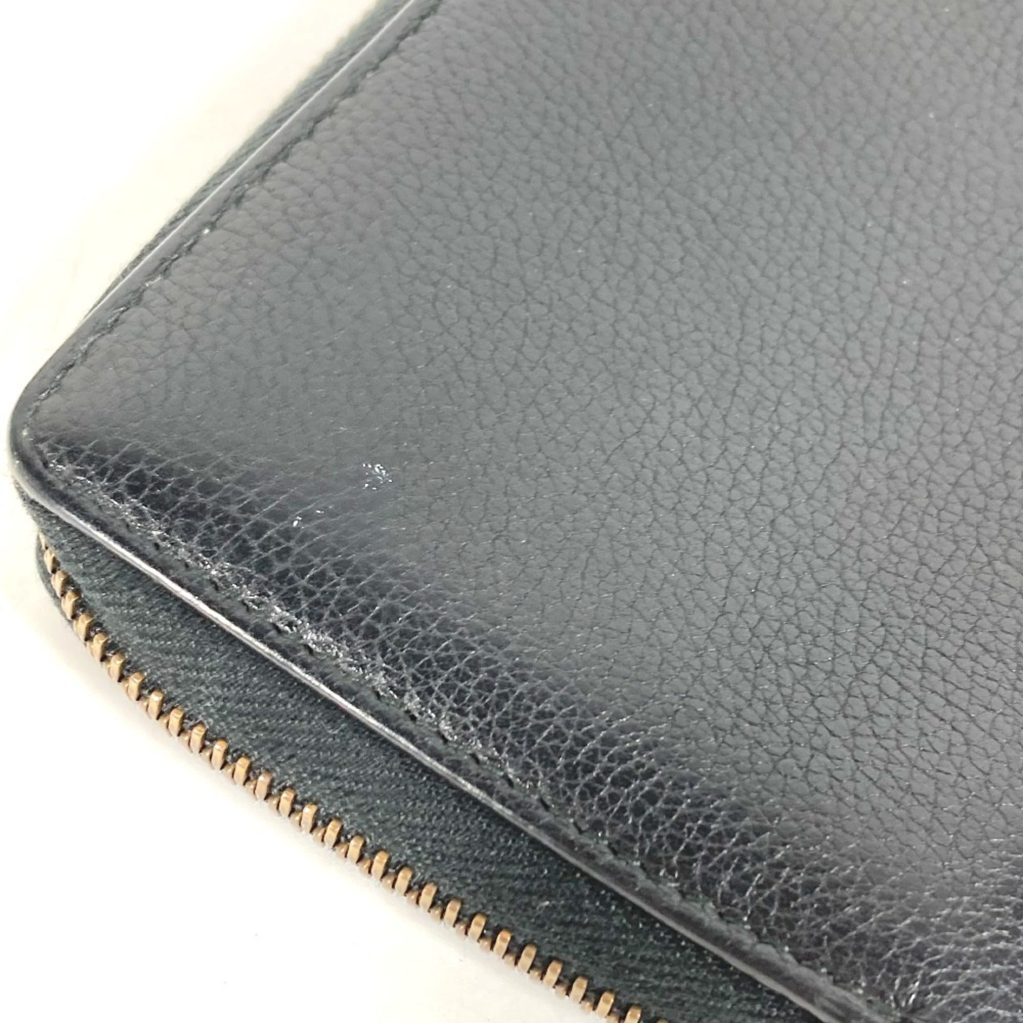 Gucci Black Leather Long Wallet (Bi-Fold) (Pre-Owned)
