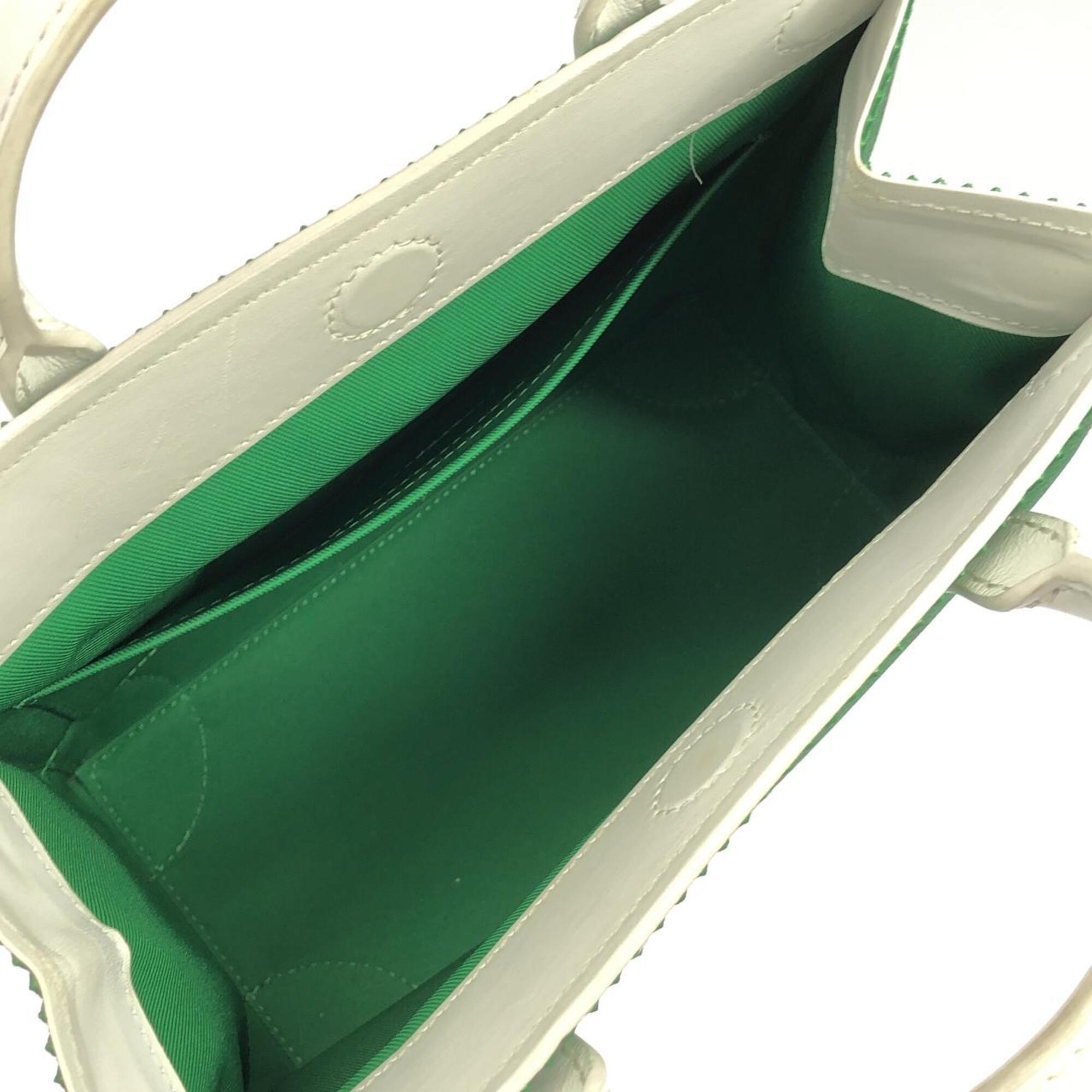 Louis Vuitton Green Vert Coated Canvas Handbag (Pre-Owned)