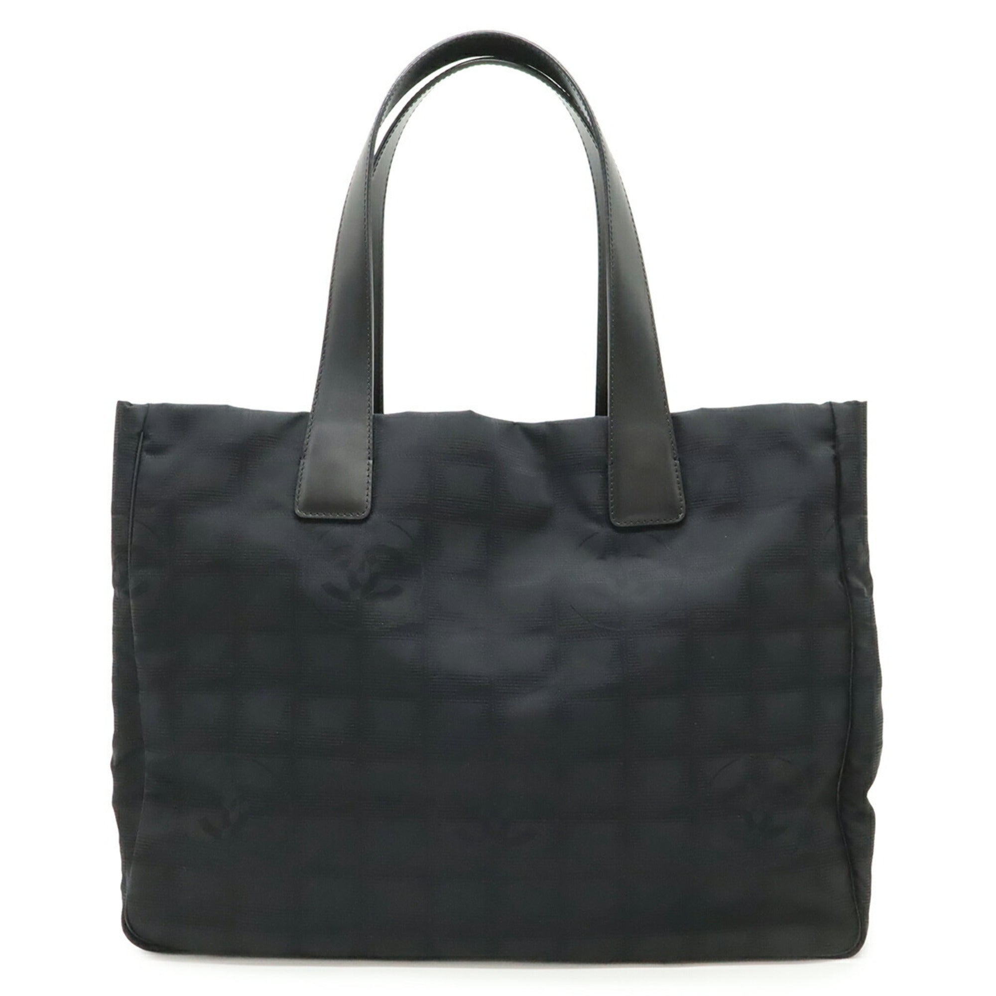Chanel Black New Travel Line Shoulder Bag Tote Bag (Pre-Owned)