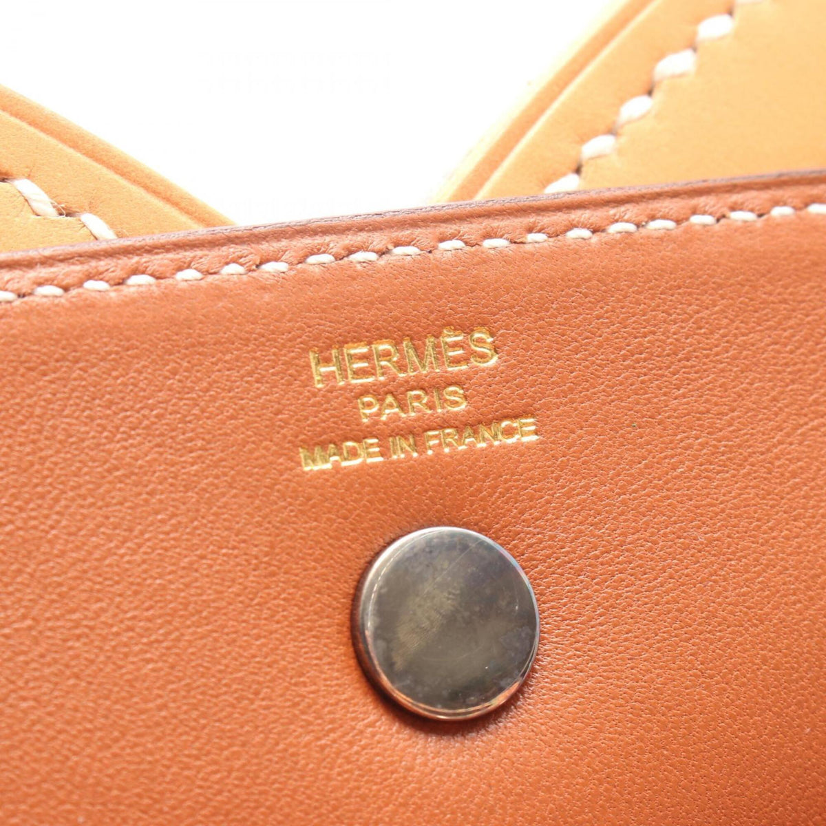 Hermes Brown Natural Leather Handbag (Pre-Owned)