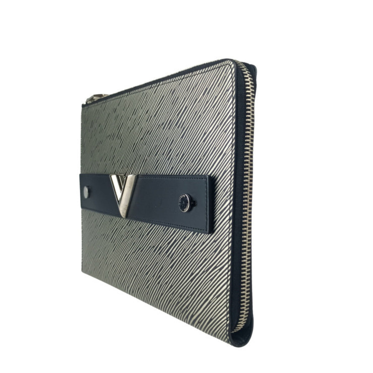 Louis Vuitton Platine Epi Leather Clutch Bag Pochette (Pre-Owned)