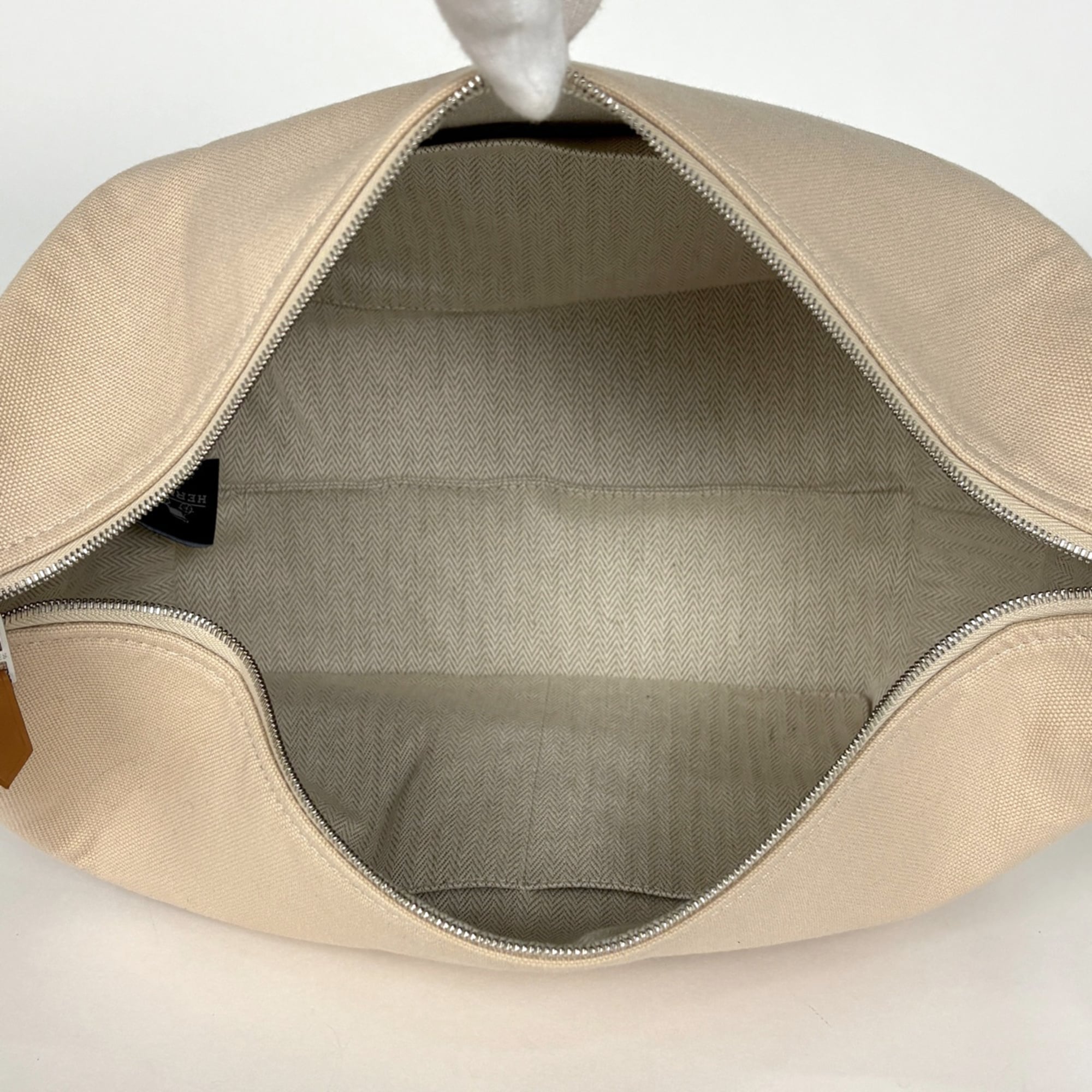 Hermes Beige Cotton Handbag Pouch (Pre-Owned)