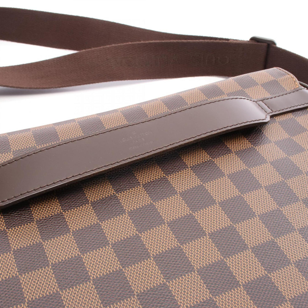 Louis Vuitton Brown Damier Canvas Coated Canvas Leather Shoulder Bag (Pre-Owned)