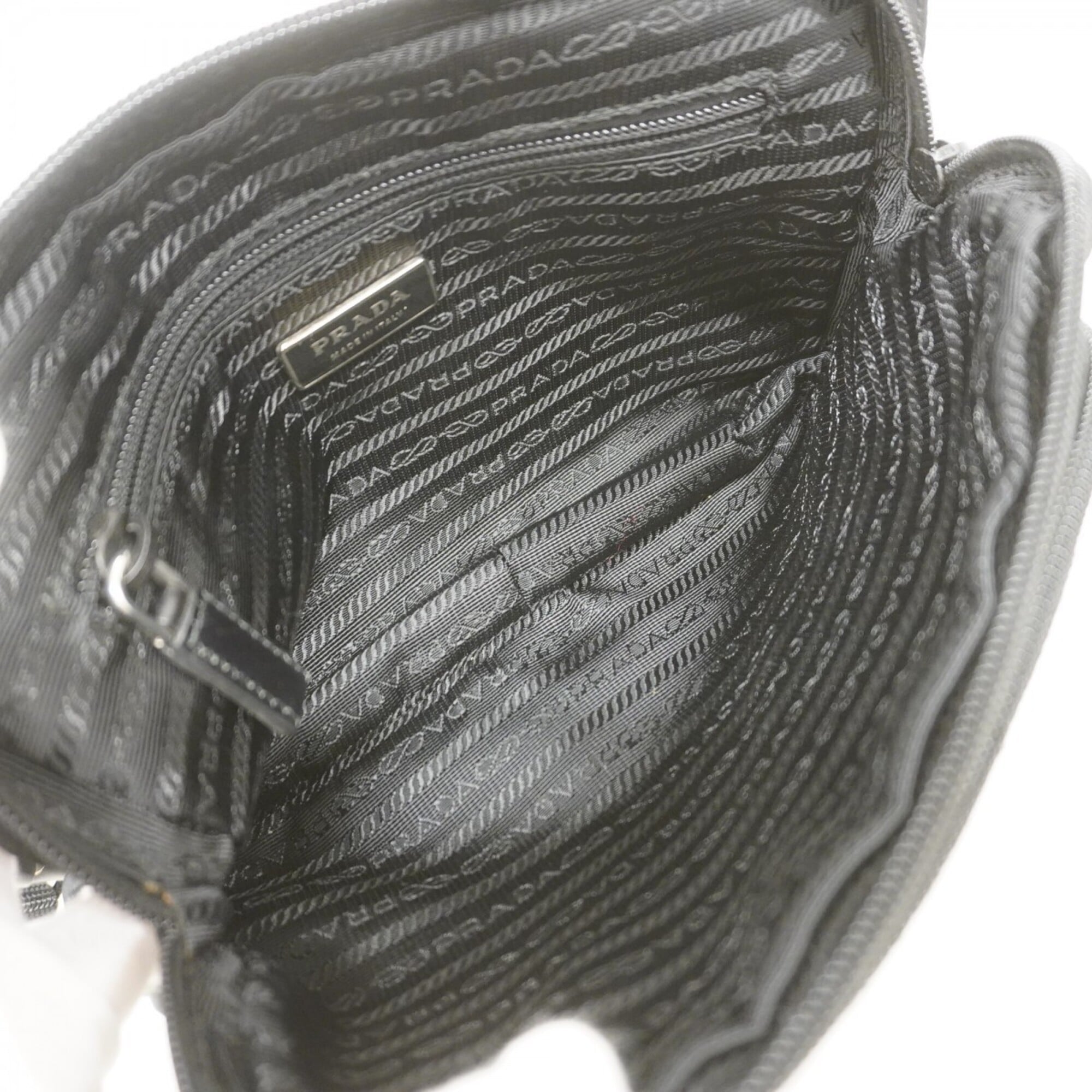Prada Black Nylon Shoulder Bag (Pre-Owned)