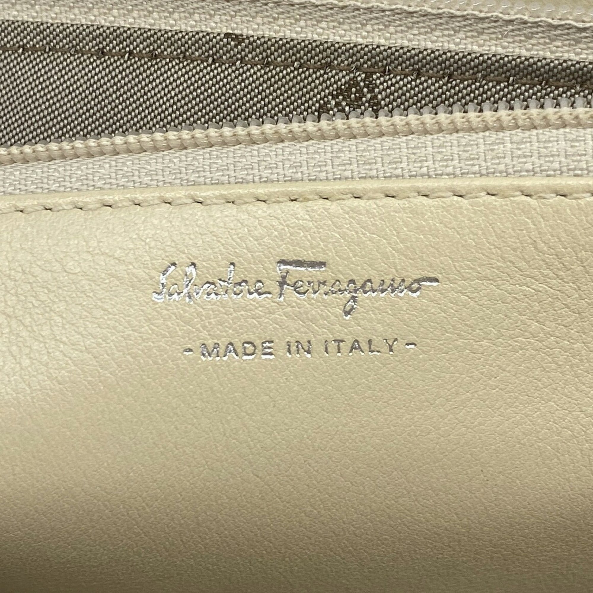 Salvatore Ferragamo Brown Leather Long Wallet (Bi-Fold) (Pre-Owned)